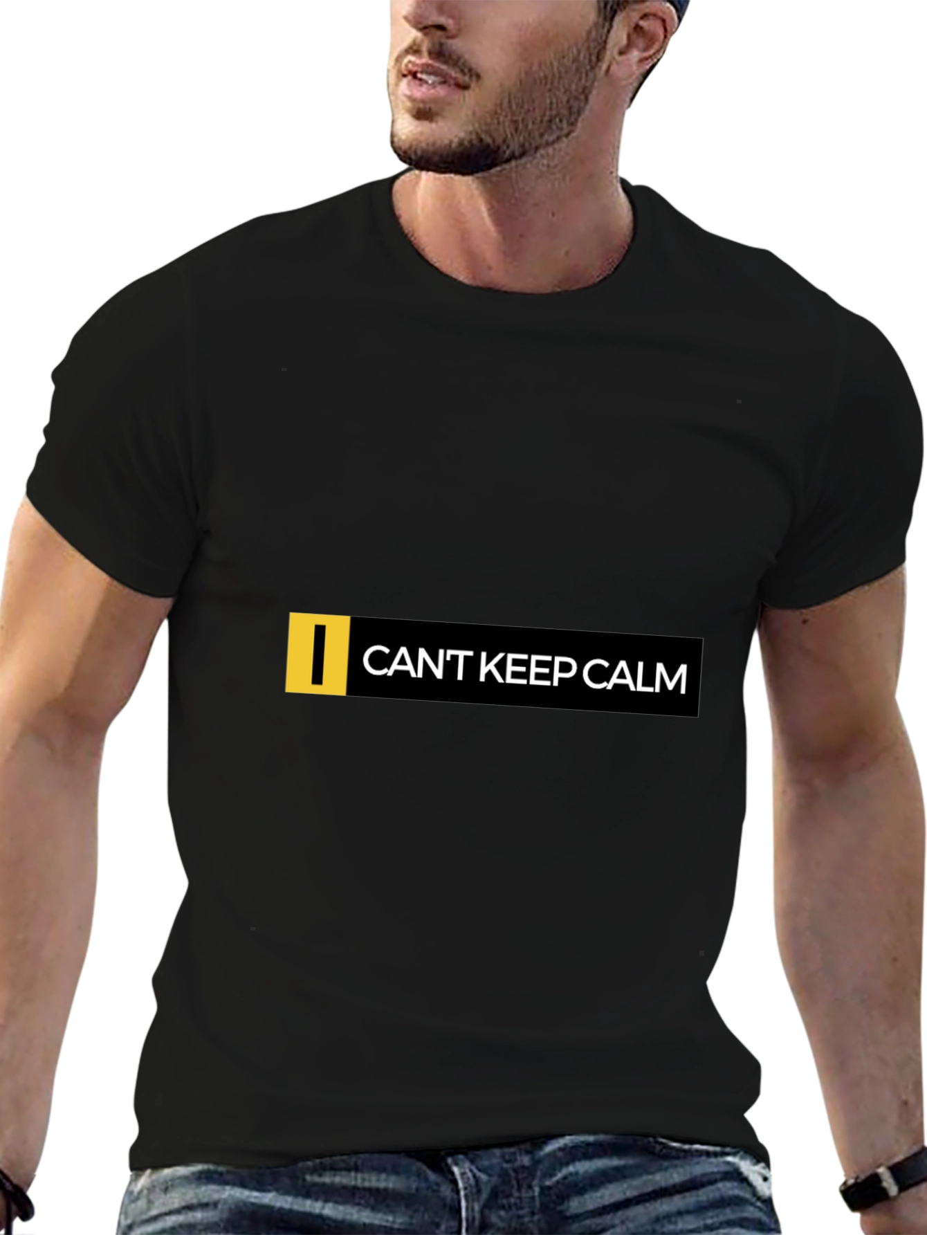 Cant Keep Calm Graphic Black T-Shirt