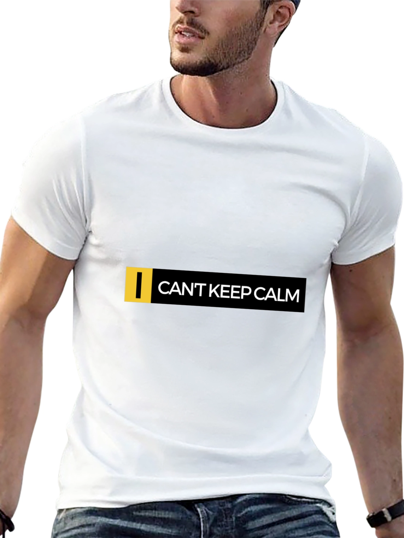 Cant Keep Calm Graphic Black T-Shirt