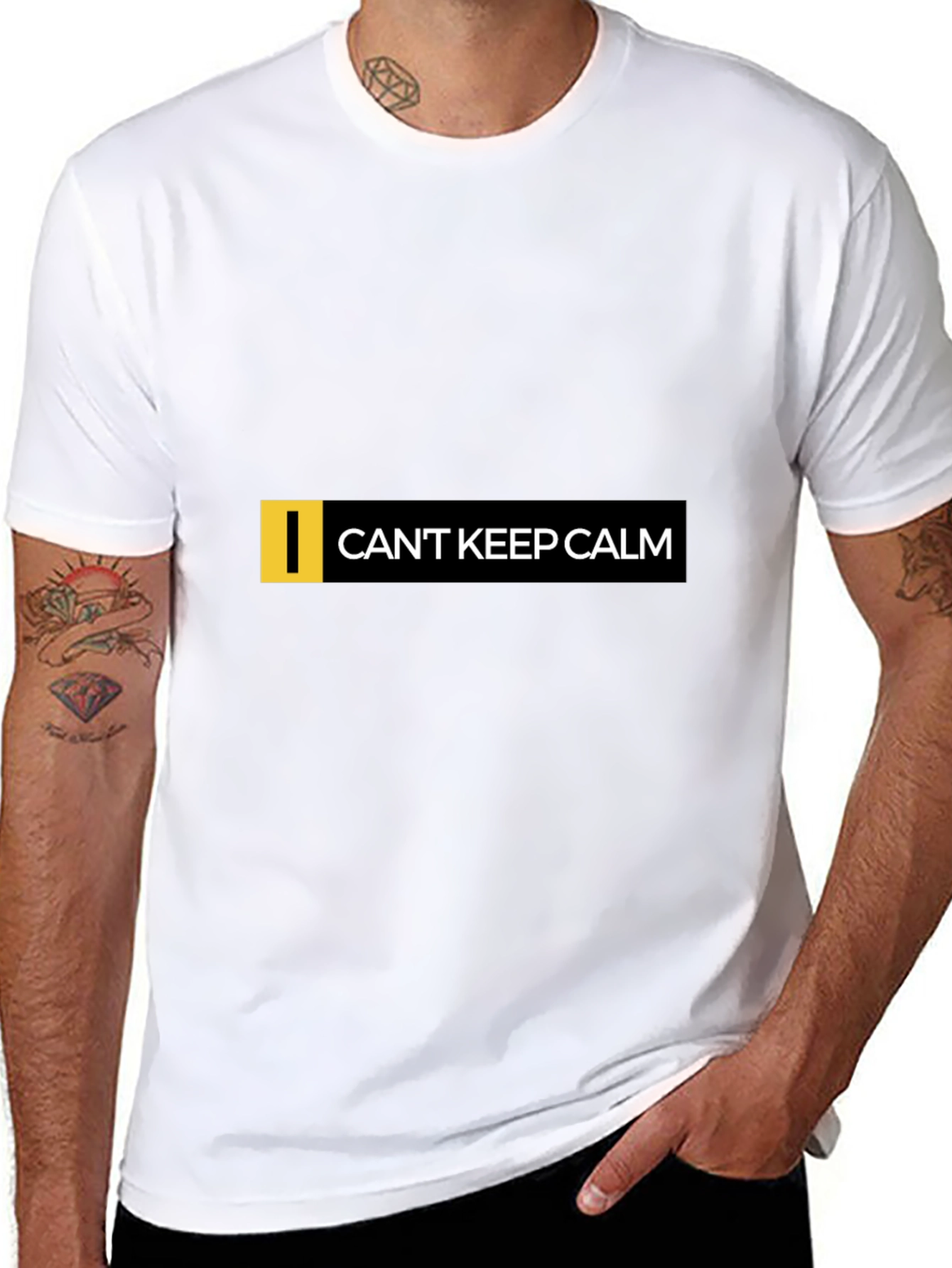 Cant Keep Calm Graphic Black T-Shirt