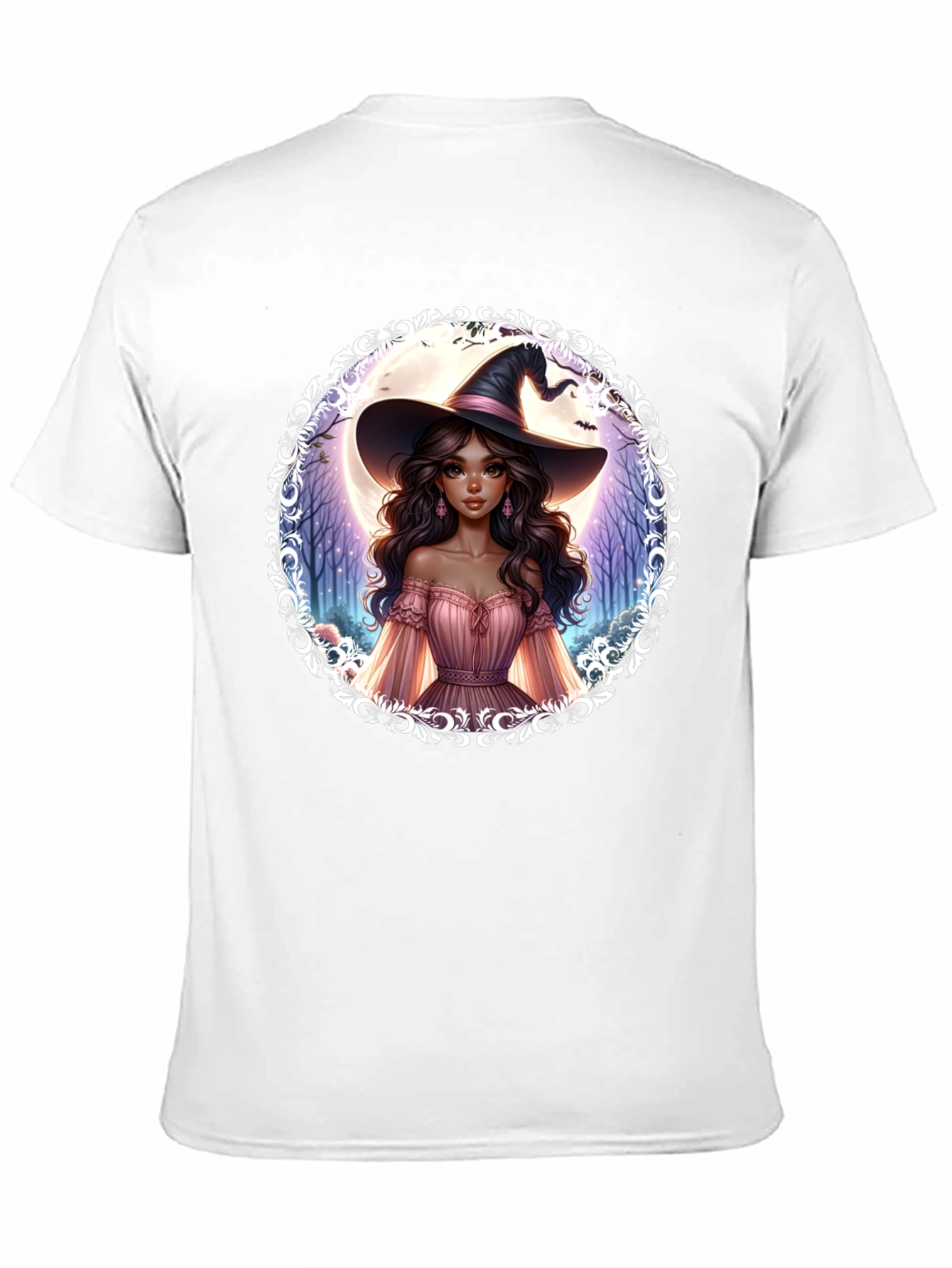 Enchanting Witch Graphic Tee - Halloween Style