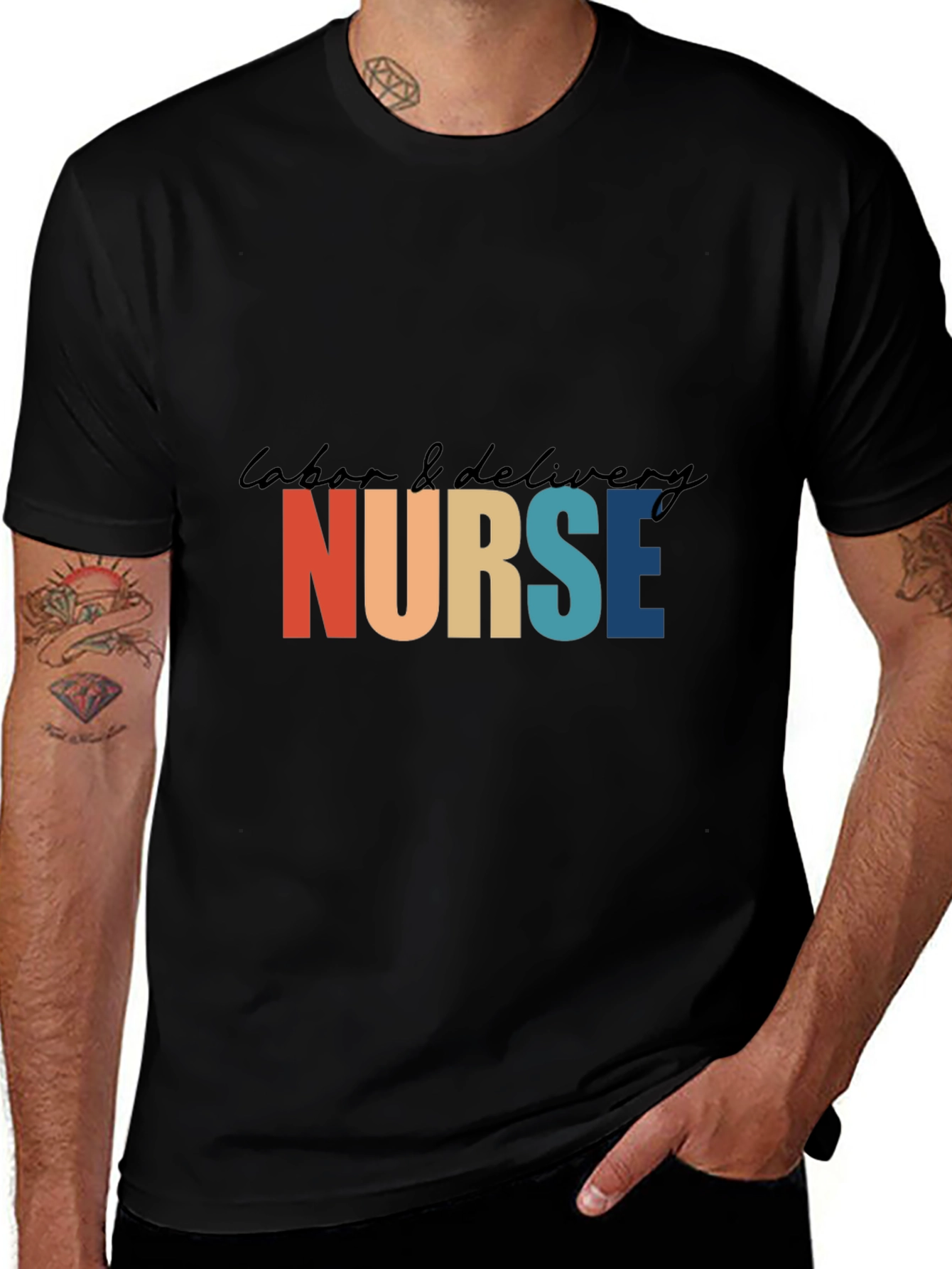 Labor & Delivery Nurse Retro T-Shirt