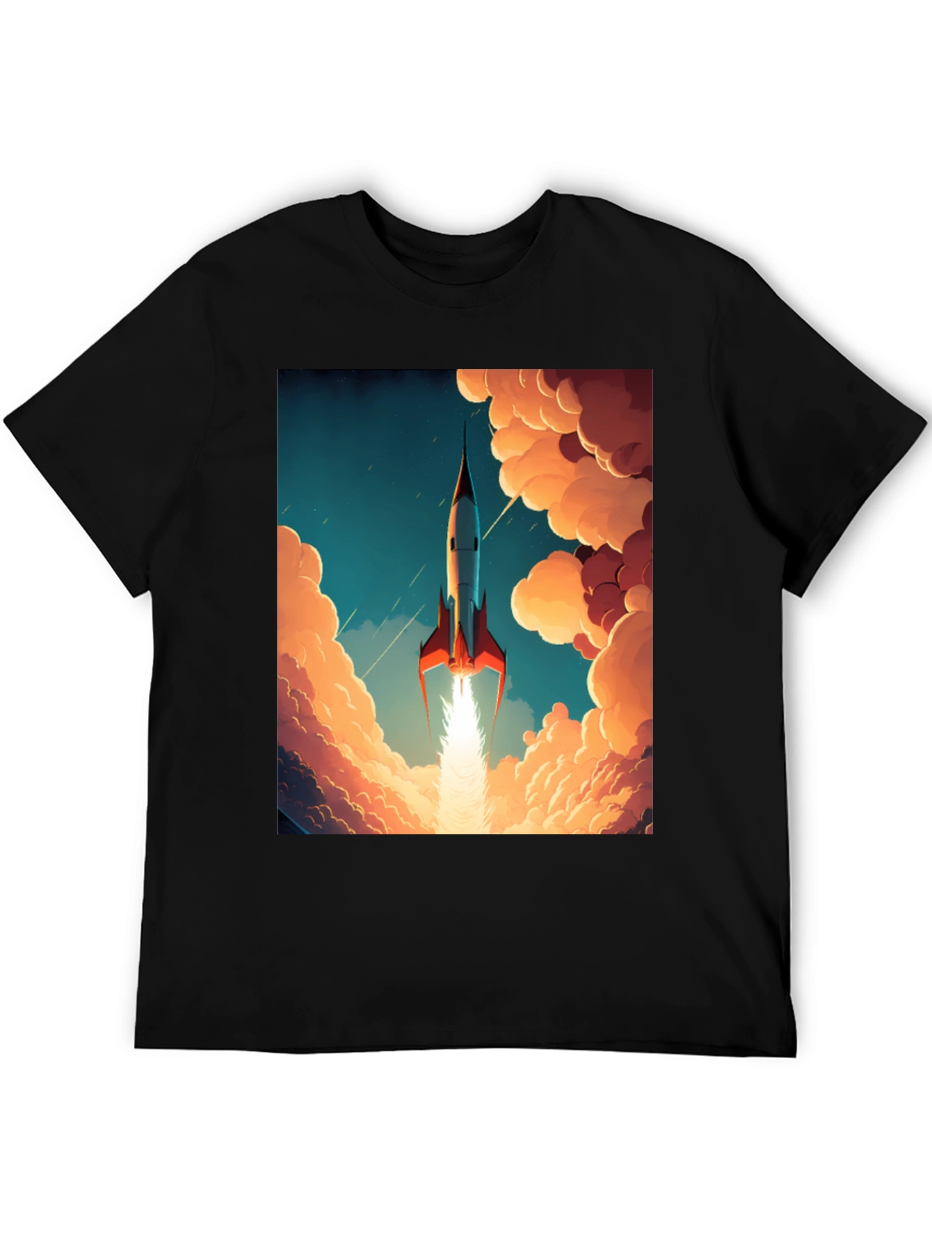 Retro Rocket T-Shirt - Blast Off in Style!