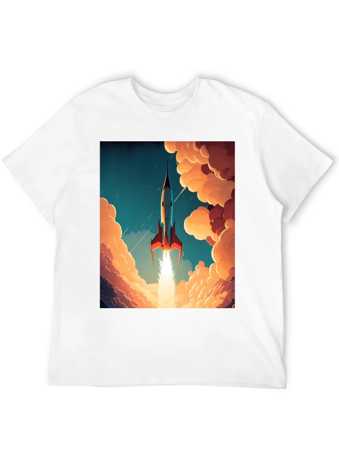 Retro Rocket T-Shirt - Blast Off in Style!