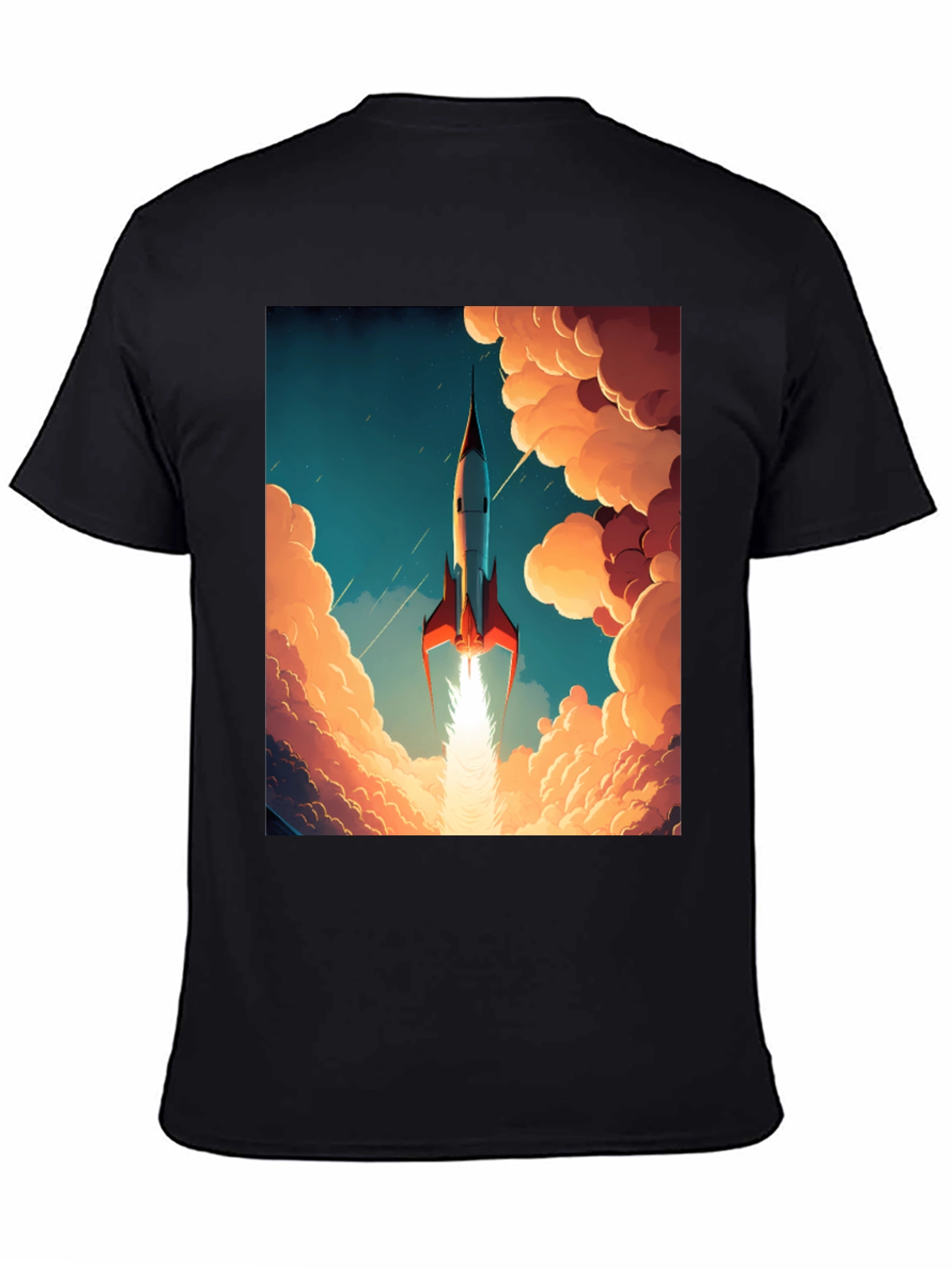 Retro Rocket T-Shirt - Blast Off in Style!