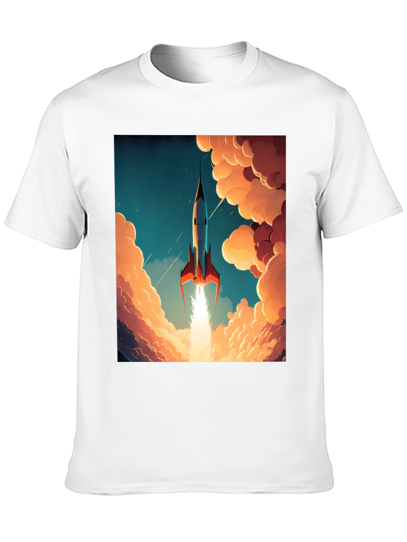 Retro Rocket T-Shirt - Blast Off in Style!