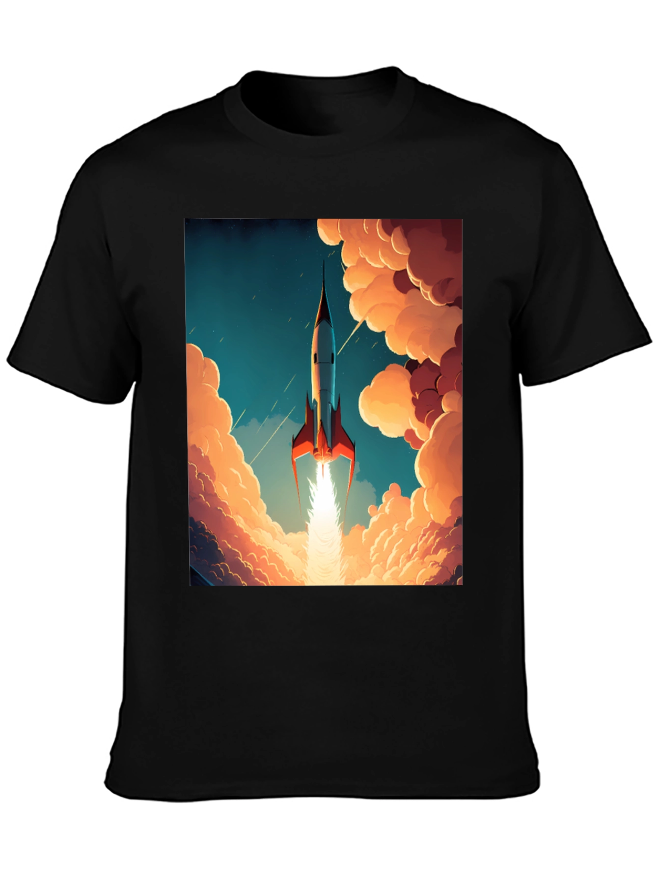 Retro Rocket T-Shirt - Blast Off in Style!