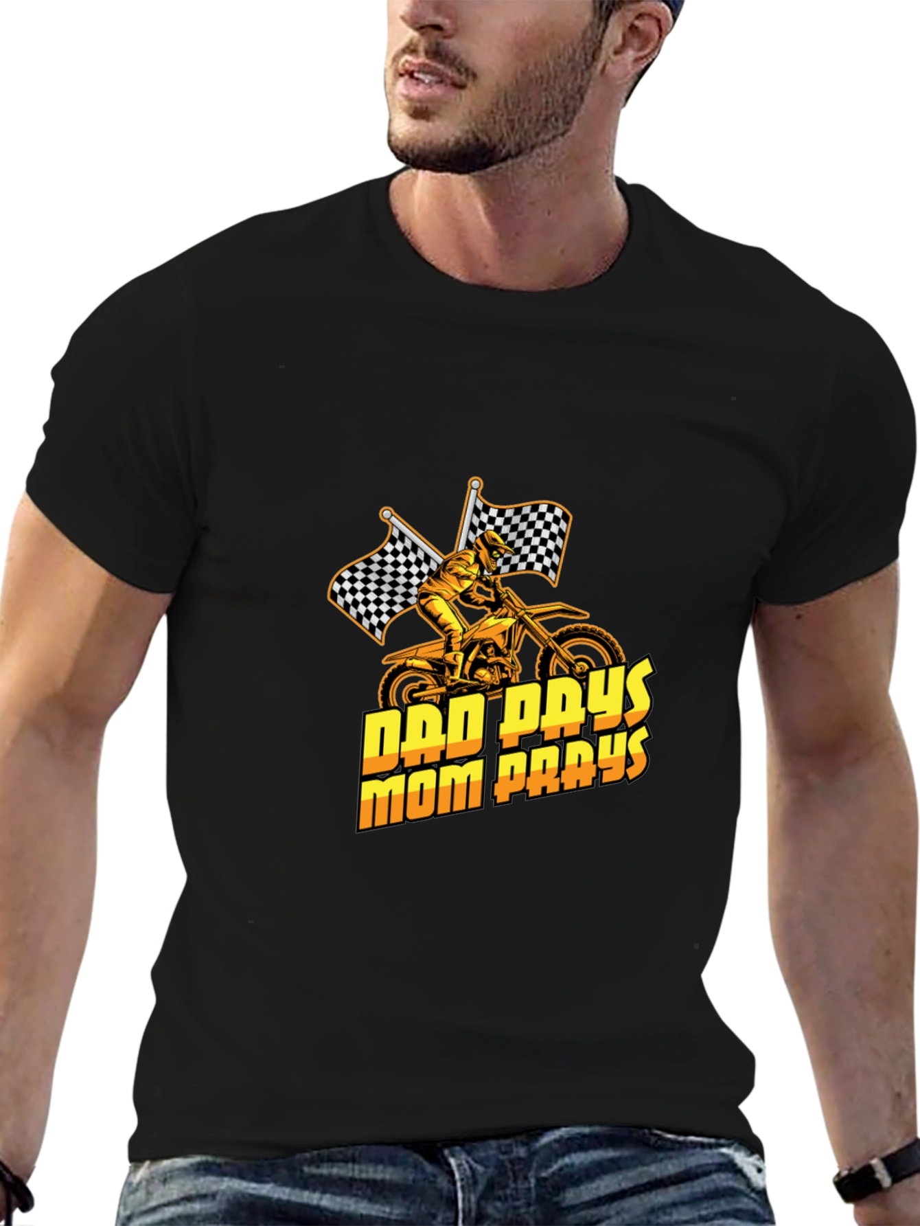Dad Pays Mom Pays Motocross T-Shirt