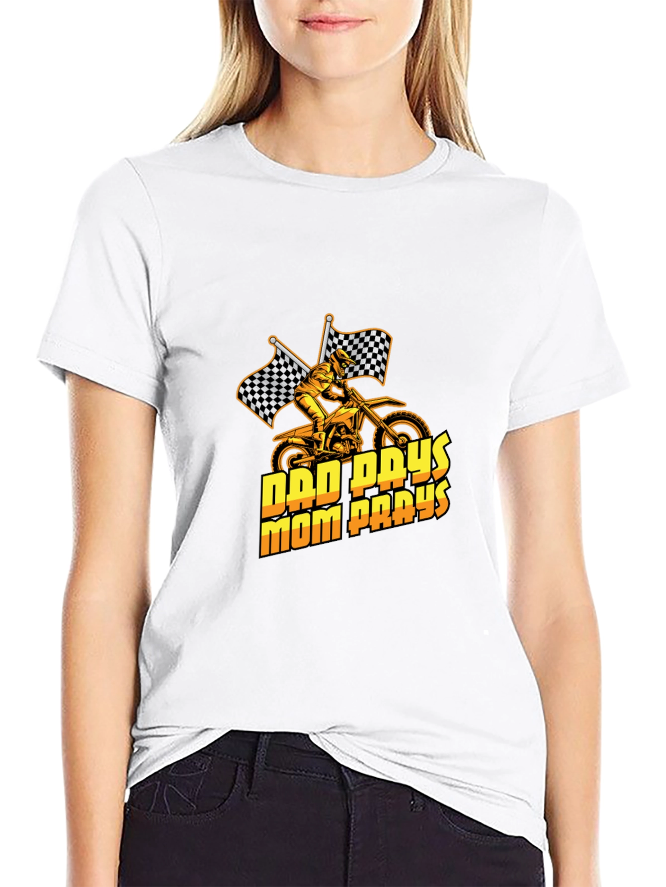 Dad Pays Mom Pays Motocross T-Shirt
