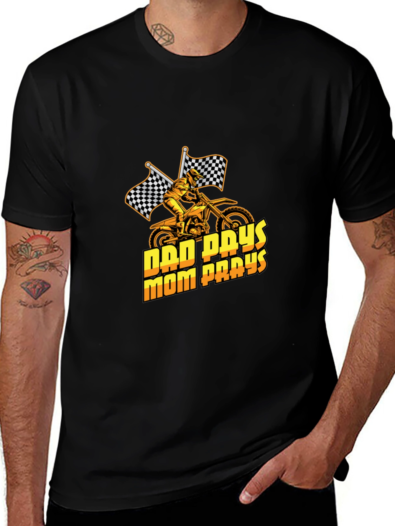 Dad Pays Mom Pays Motocross T-Shirt