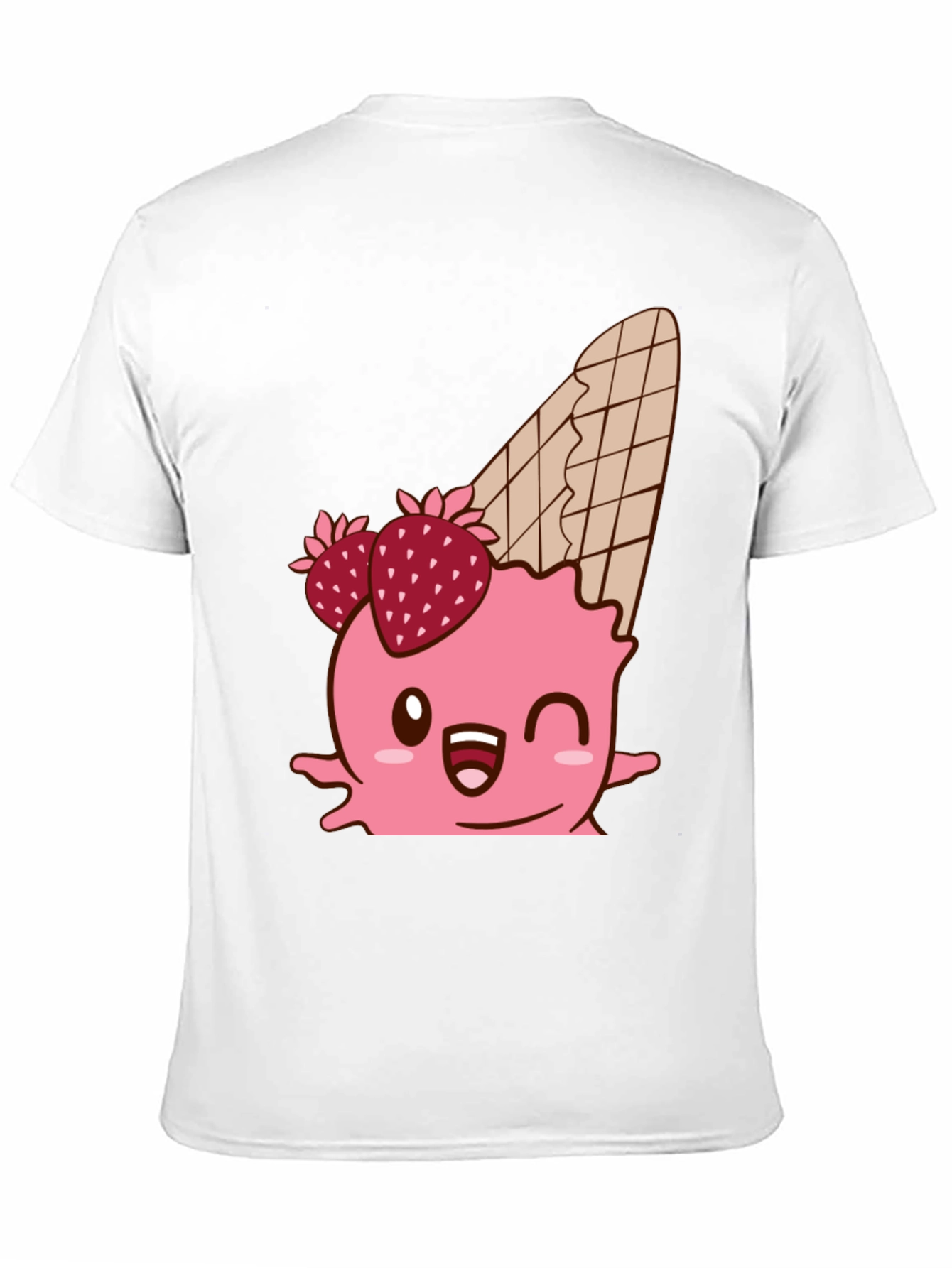 Kawaii Ice Cream Cone Graphic T-Shirt