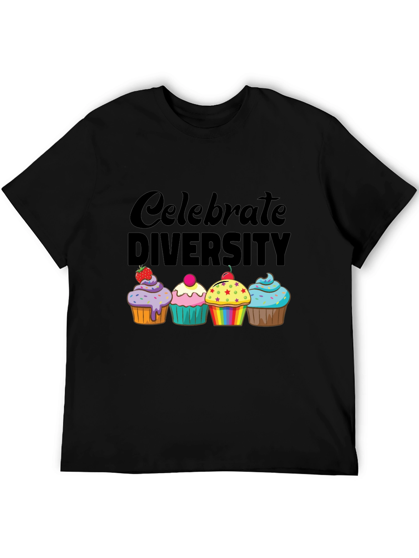 Celebrate Diversity Cupcake T-Shirt