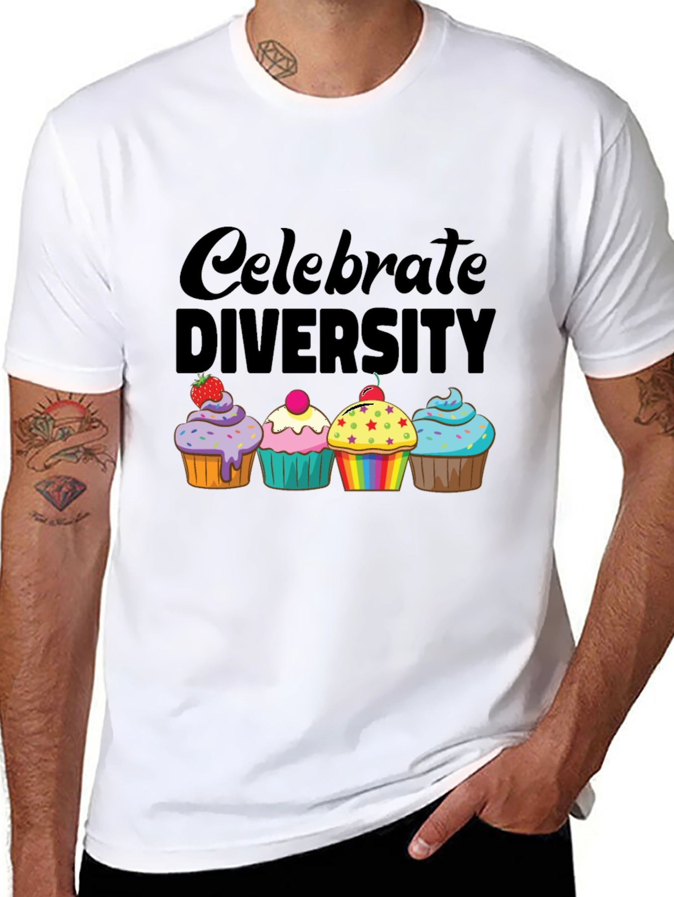 Celebrate Diversity Cupcake T-Shirt