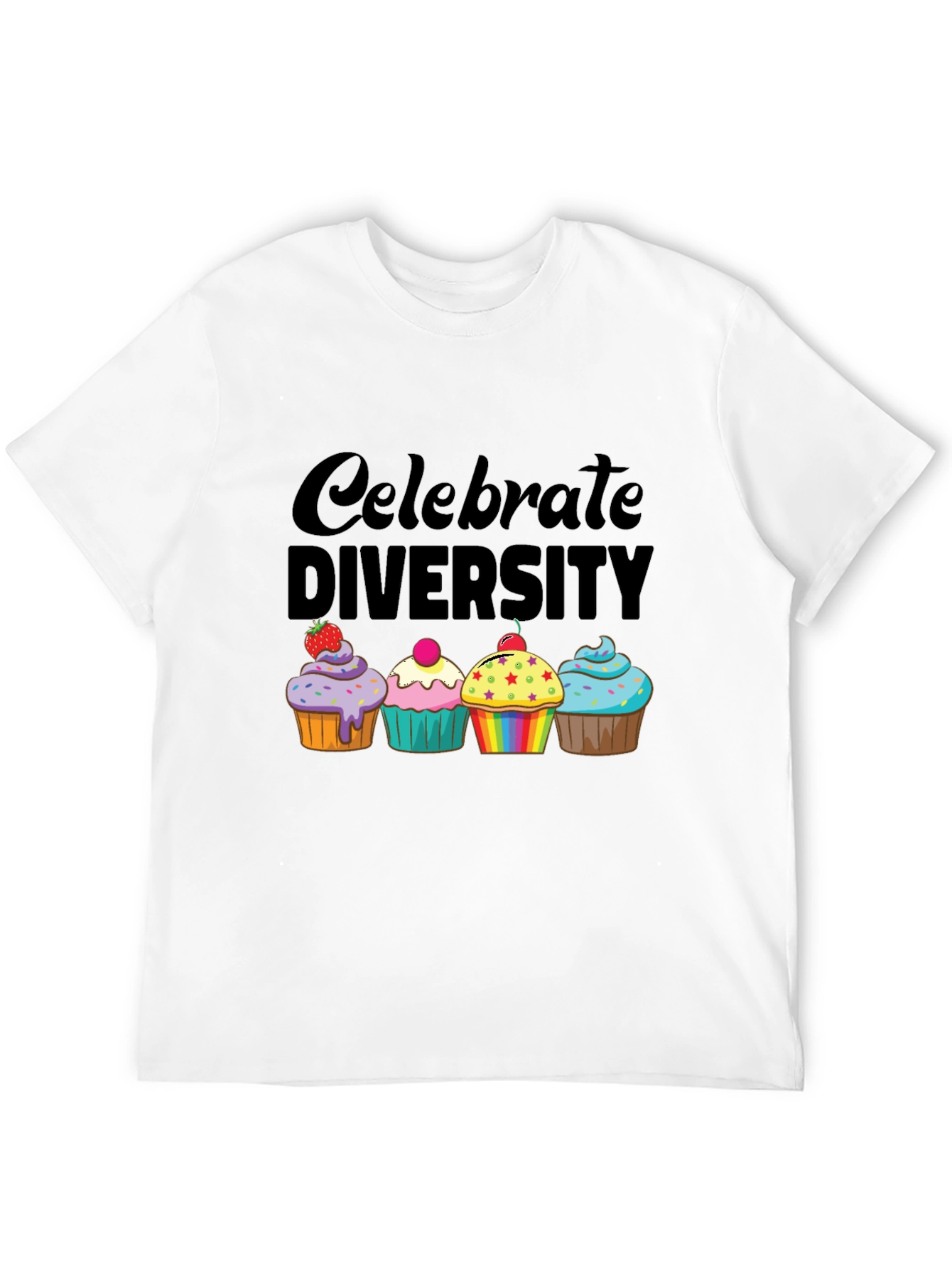 Celebrate Diversity Cupcake T-Shirt