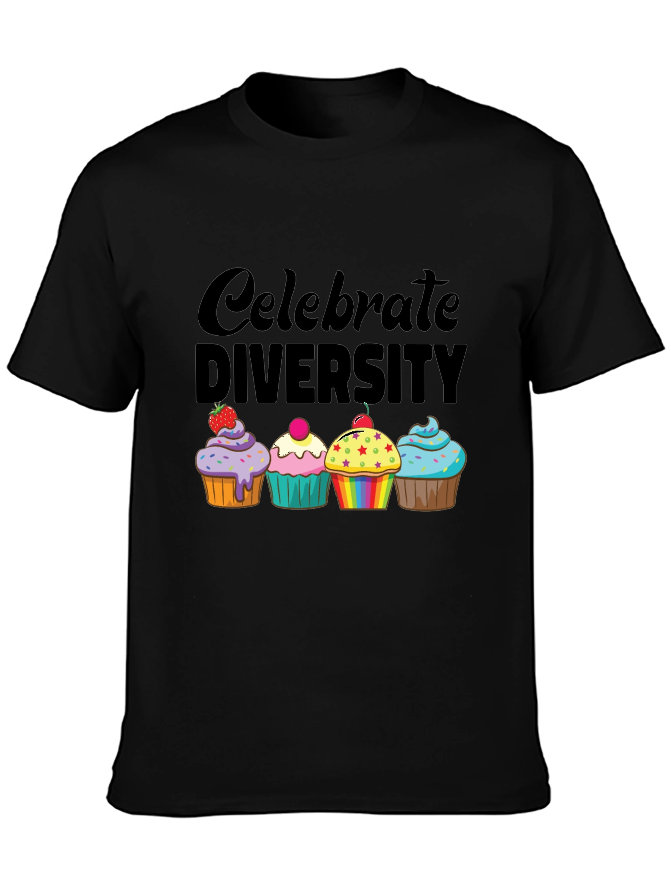 Celebrate Diversity Cupcake T-Shirt