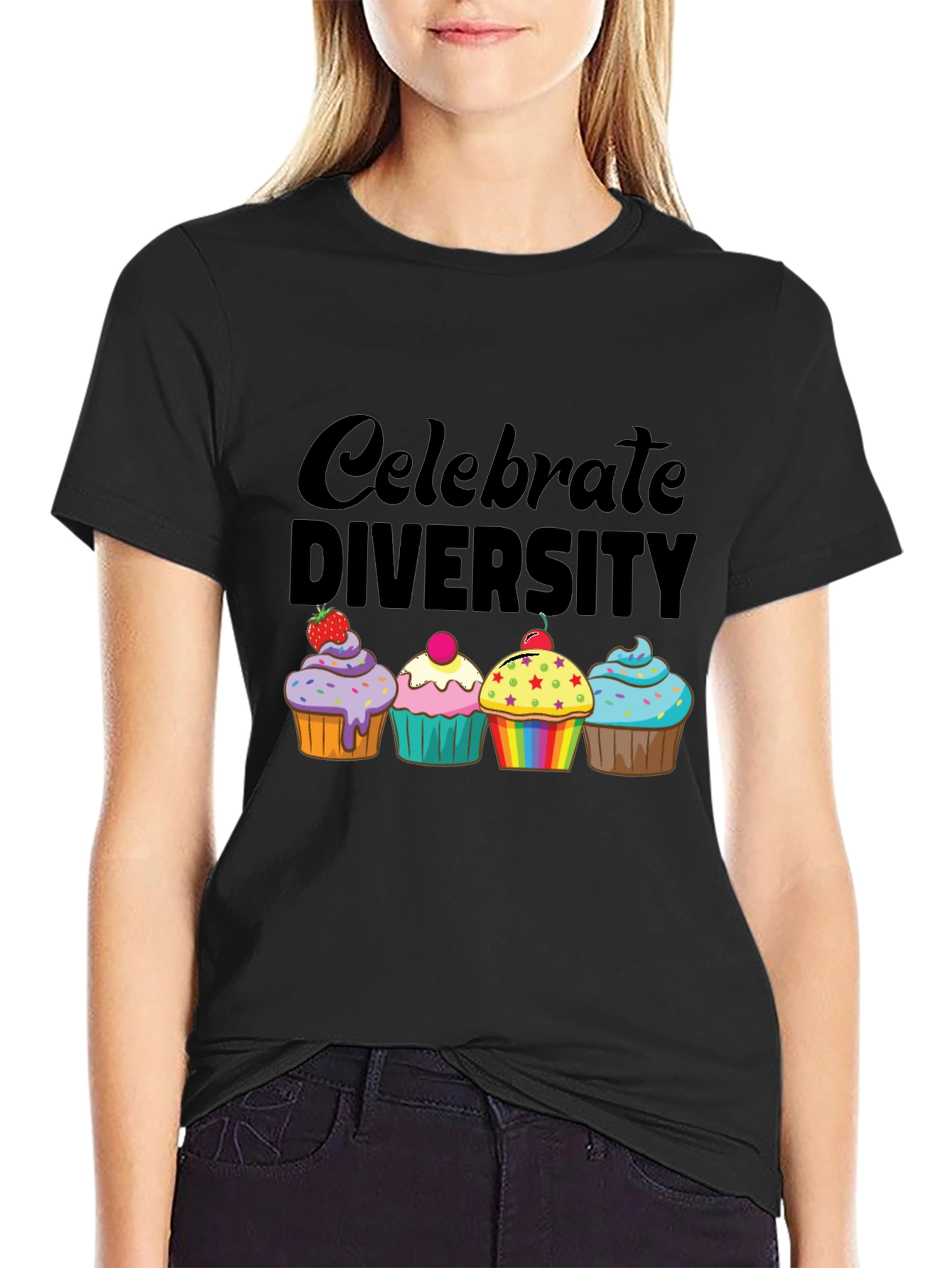Celebrate Diversity Cupcake T-Shirt