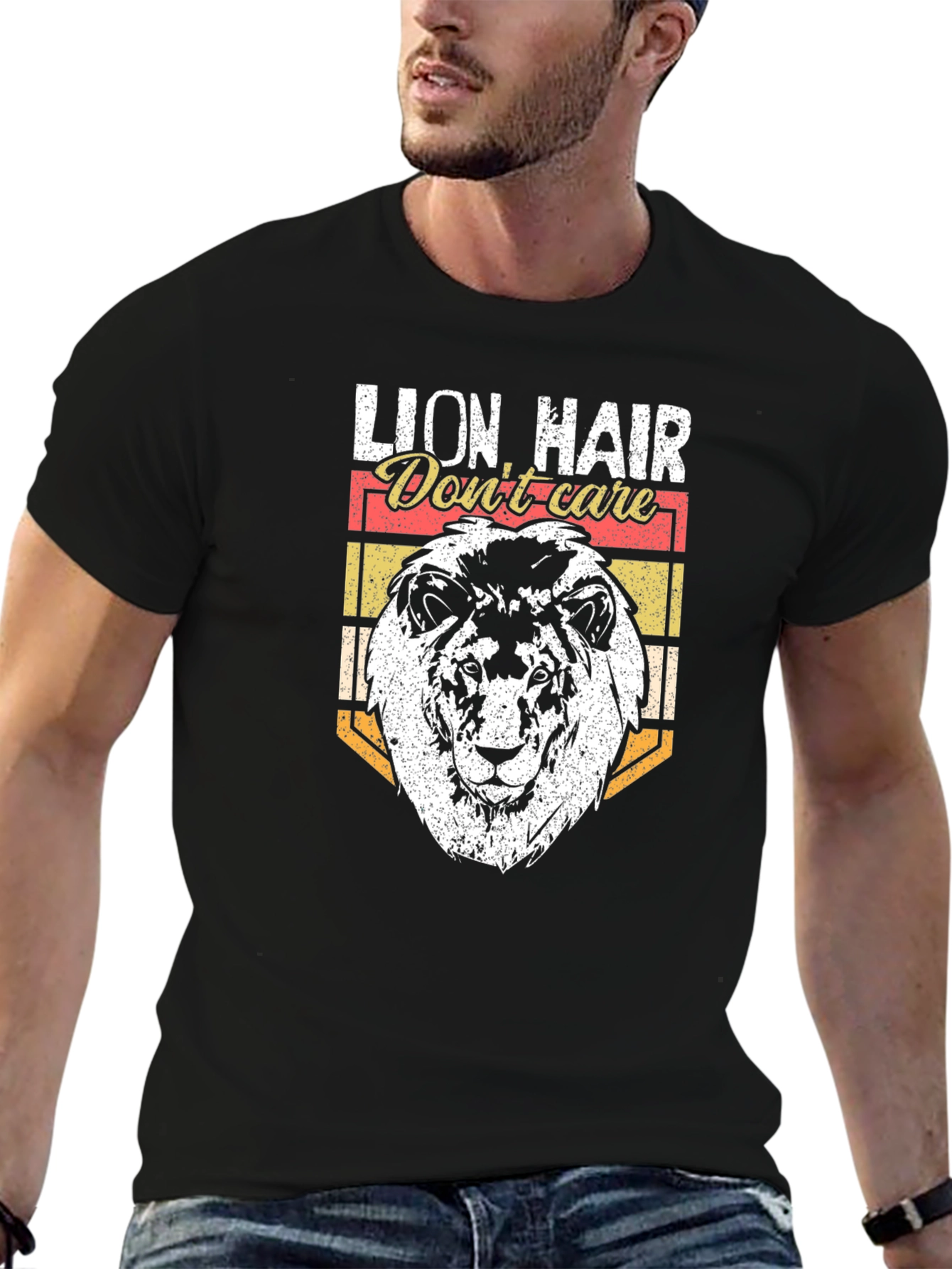 Lion Hair Dont Care Graphic Tee