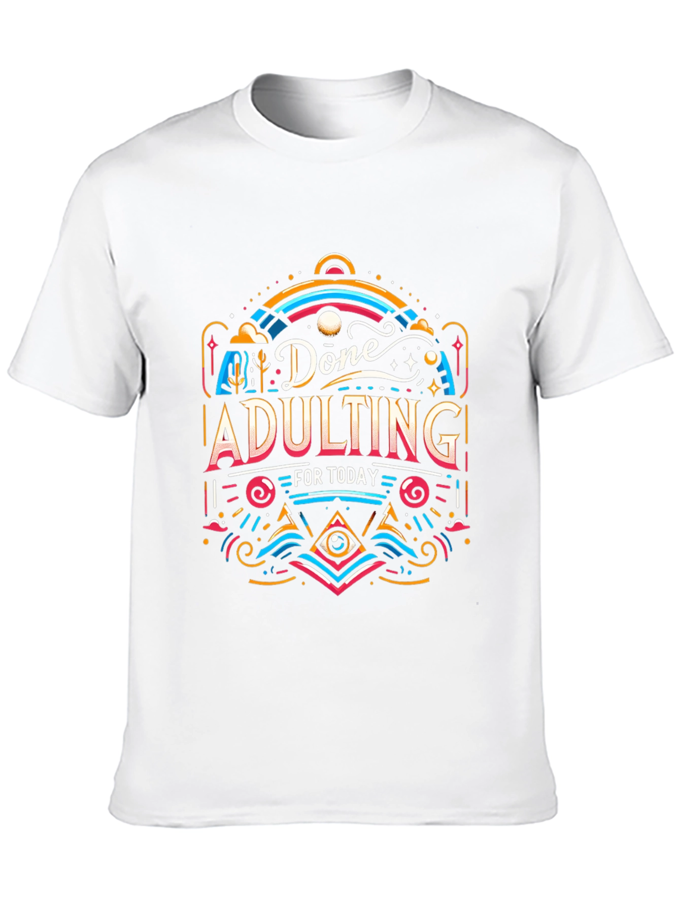 Done Adulting T-Shirt - Black Cotton Tee
