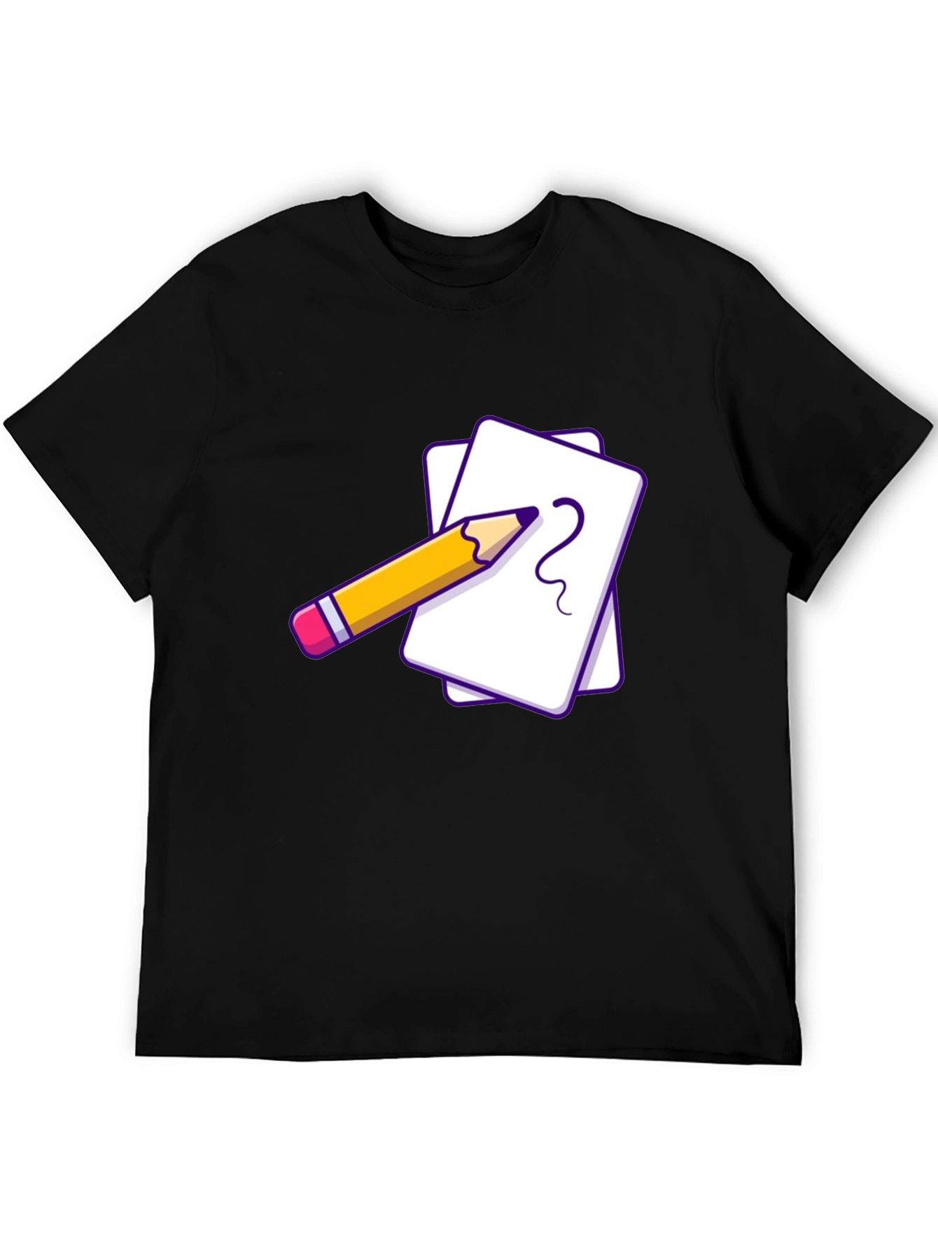 Creative Sketch Tee - Black Graphic T-Shirt