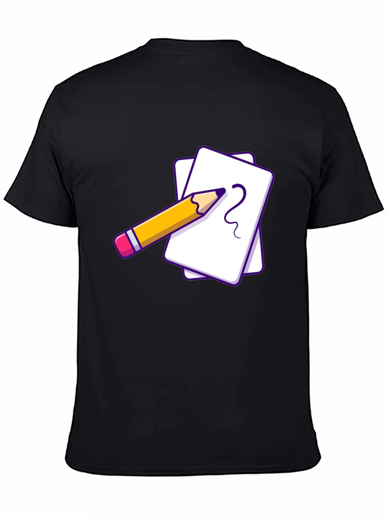 Creative Sketch Tee - Black Graphic T-Shirt