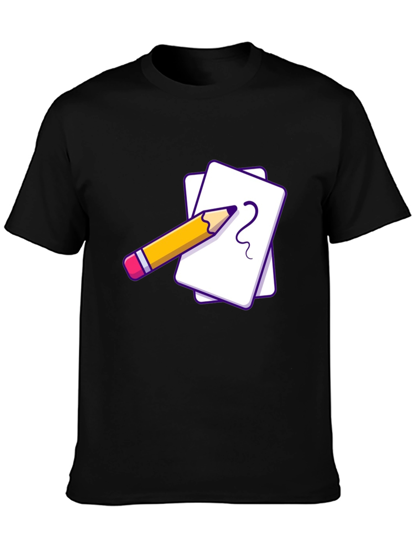 Creative Sketch Tee - Black Graphic T-Shirt