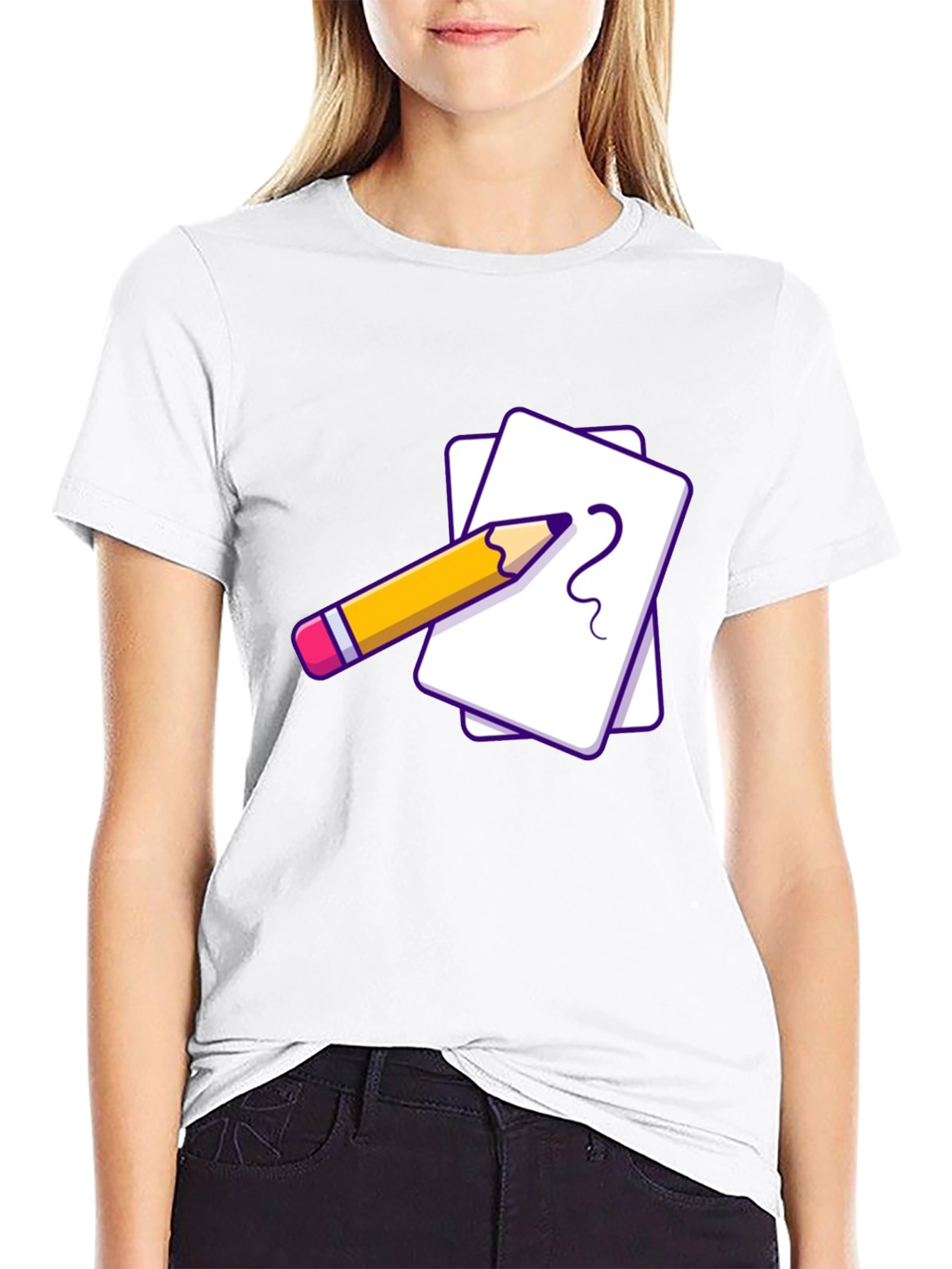 Creative Sketch Tee - Black Graphic T-Shirt