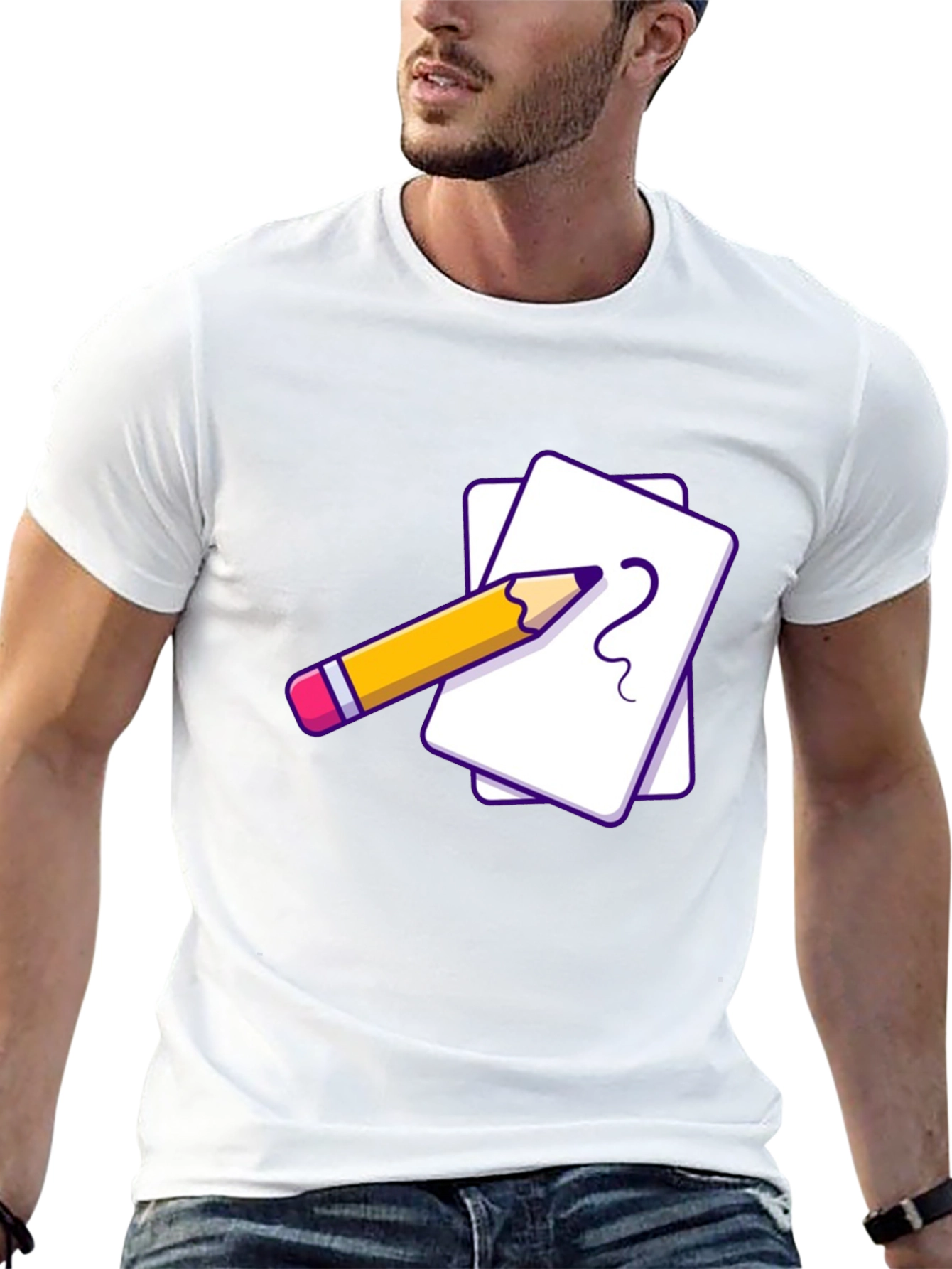 Creative Sketch Tee - Black Graphic T-Shirt
