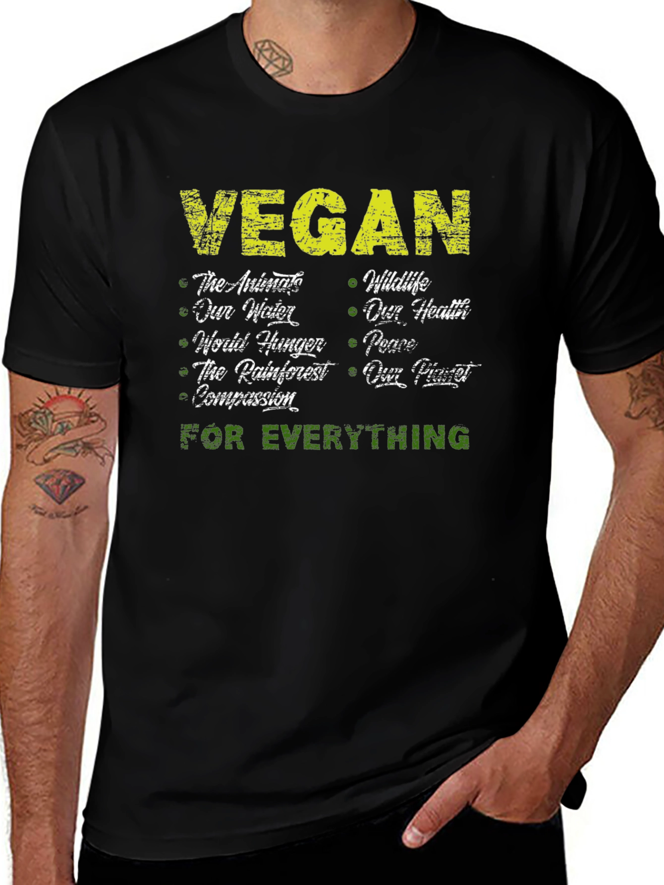 Vegan T-Shirt: Animals Wildlife Planet