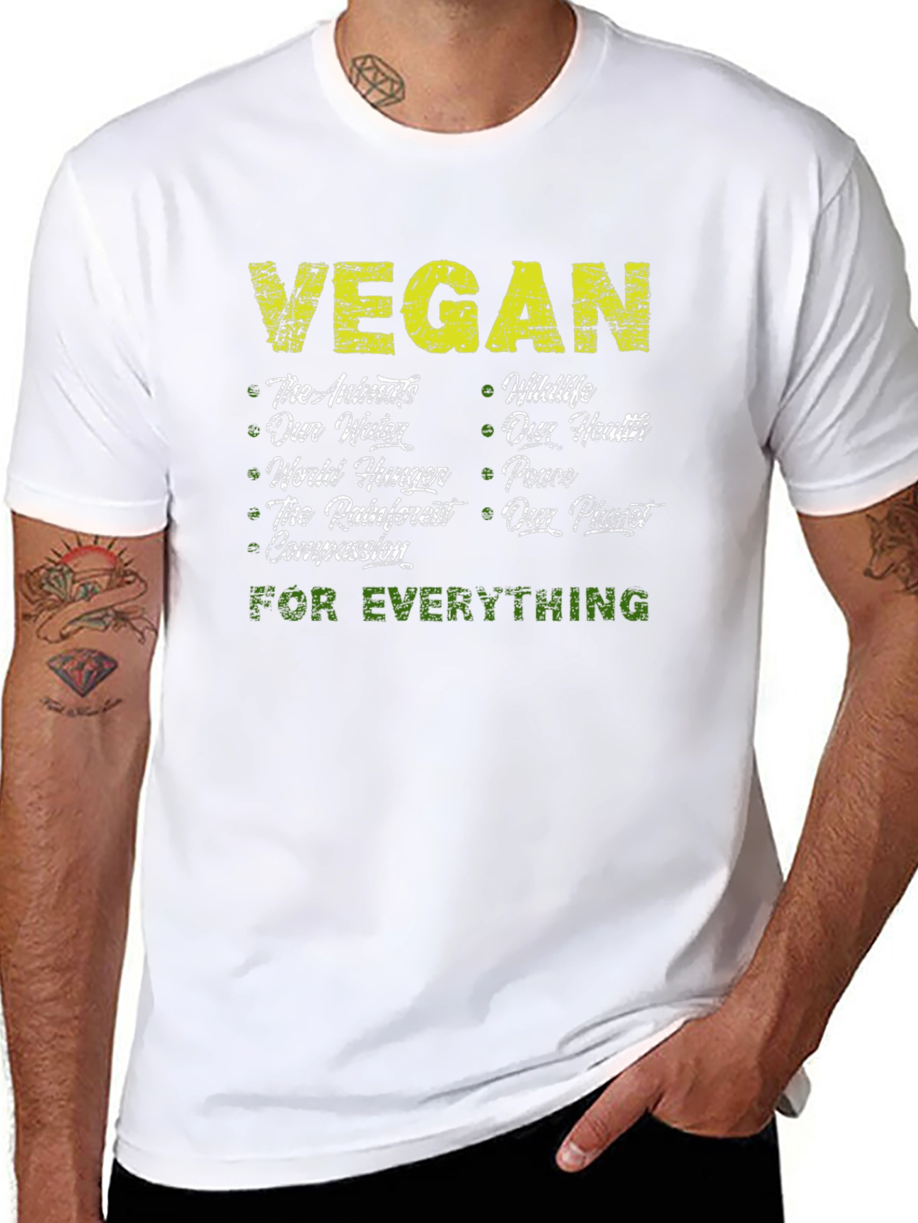 Vegan T-Shirt: Animals Wildlife Planet