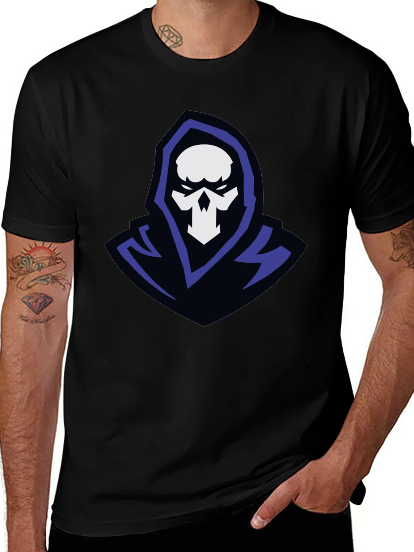 Grim Reaper Graphic T-Shirt - Mens Black Tee