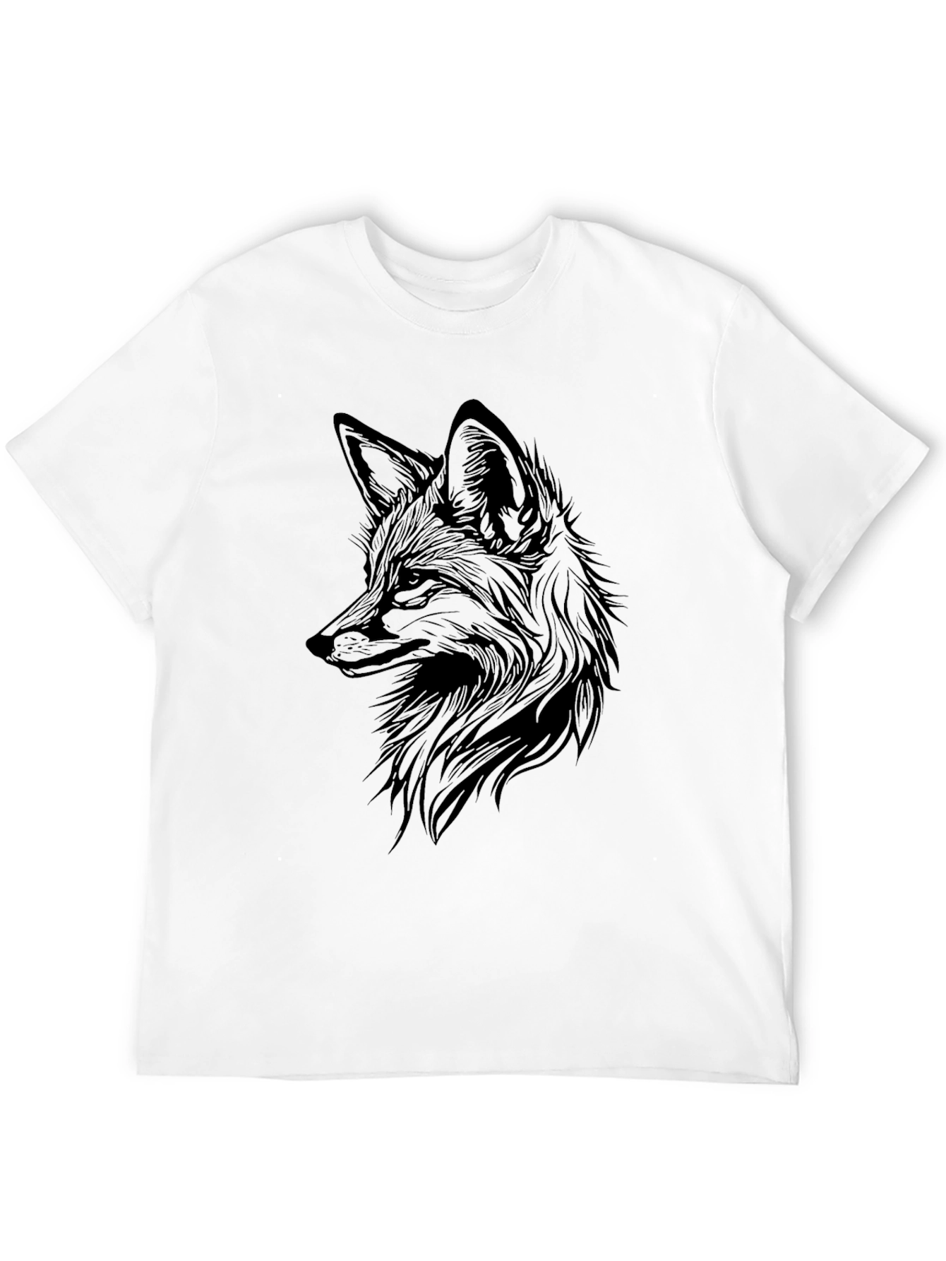 Mens Black Fox Graphic T-Shirt