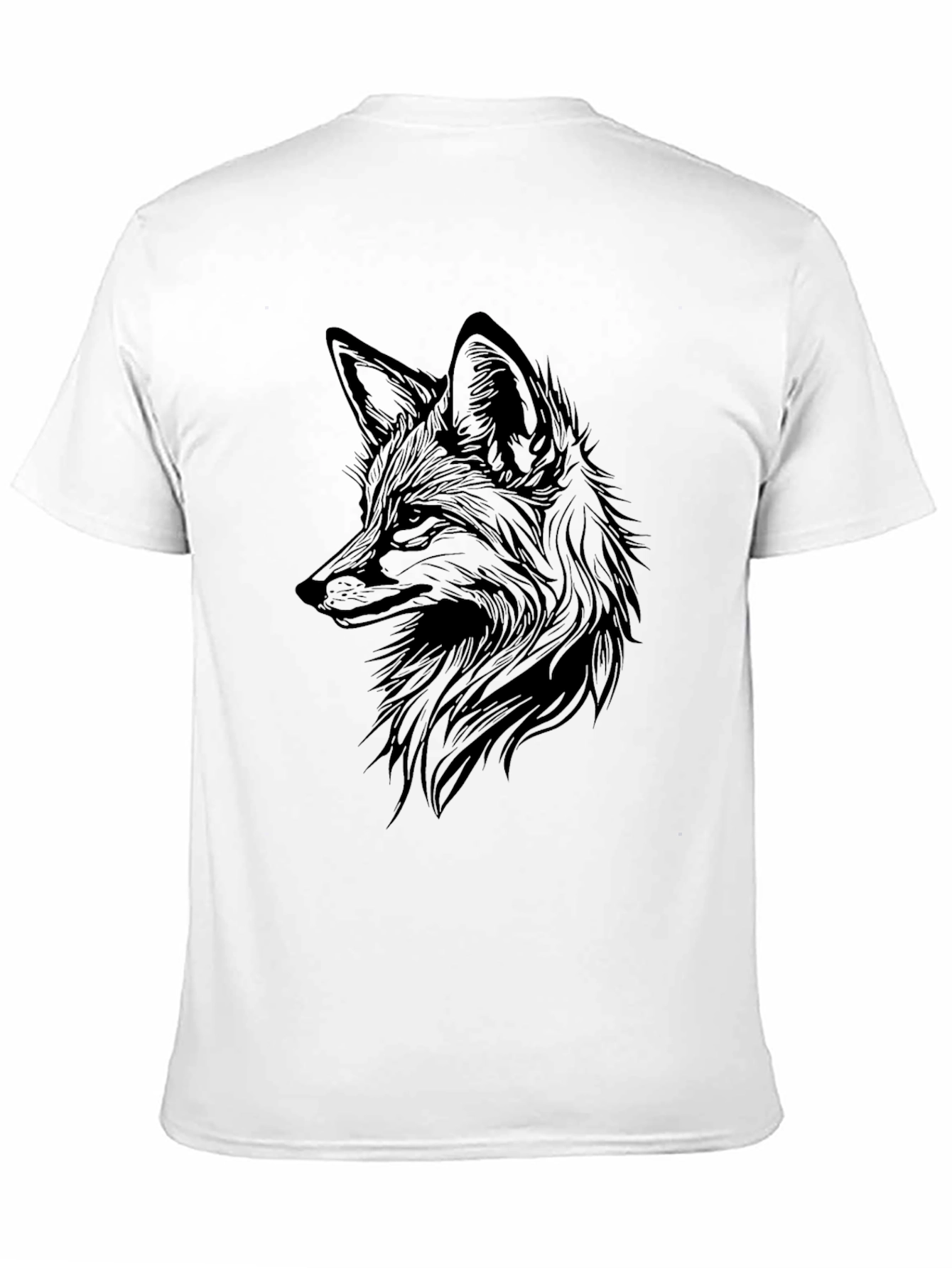 Mens Black Fox Graphic T-Shirt