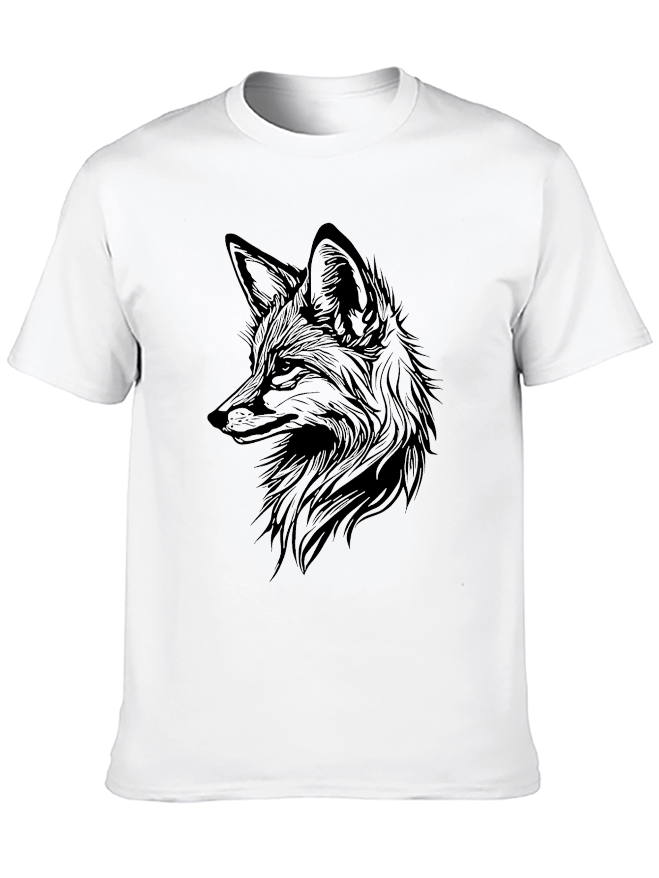 Mens Black Fox Graphic T-Shirt