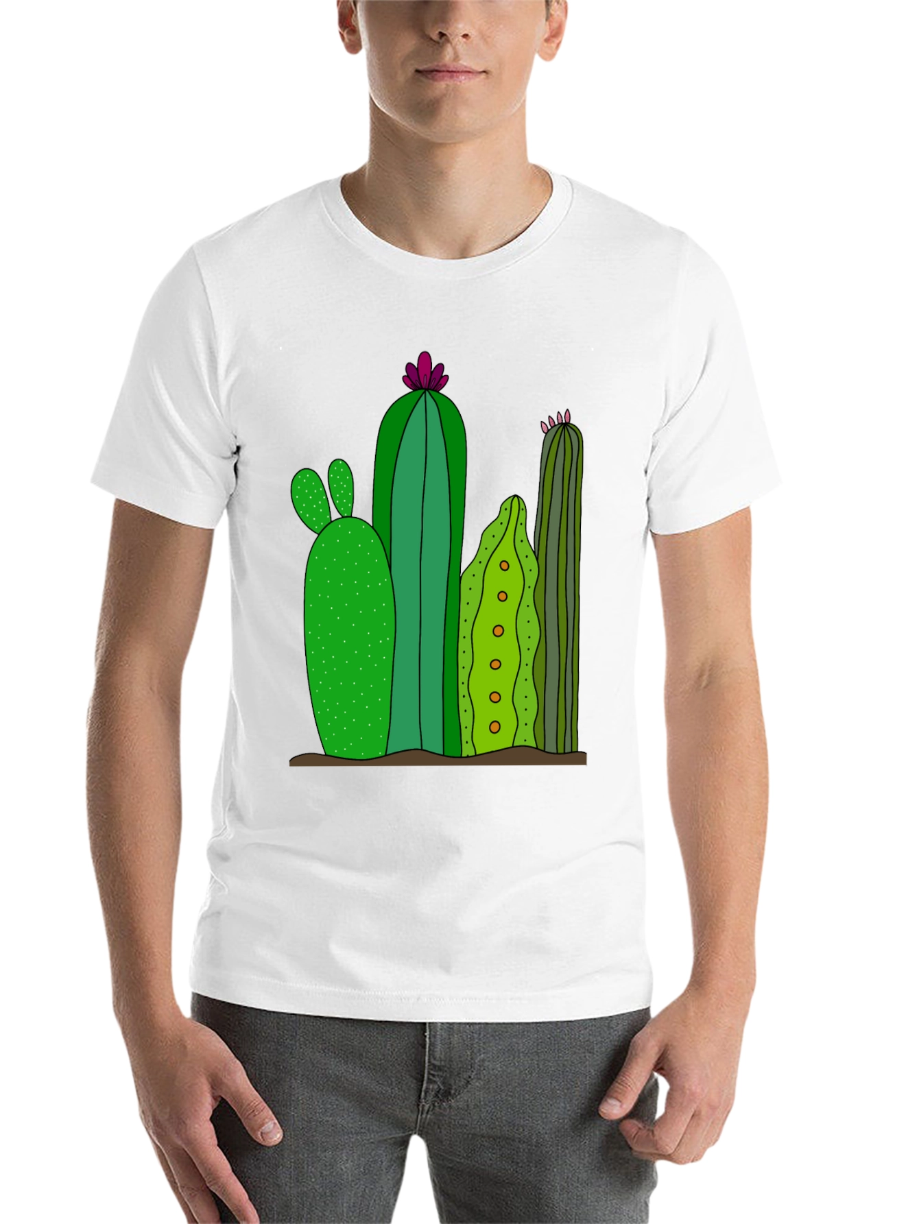 Cactus Graphic Print T-Shirt