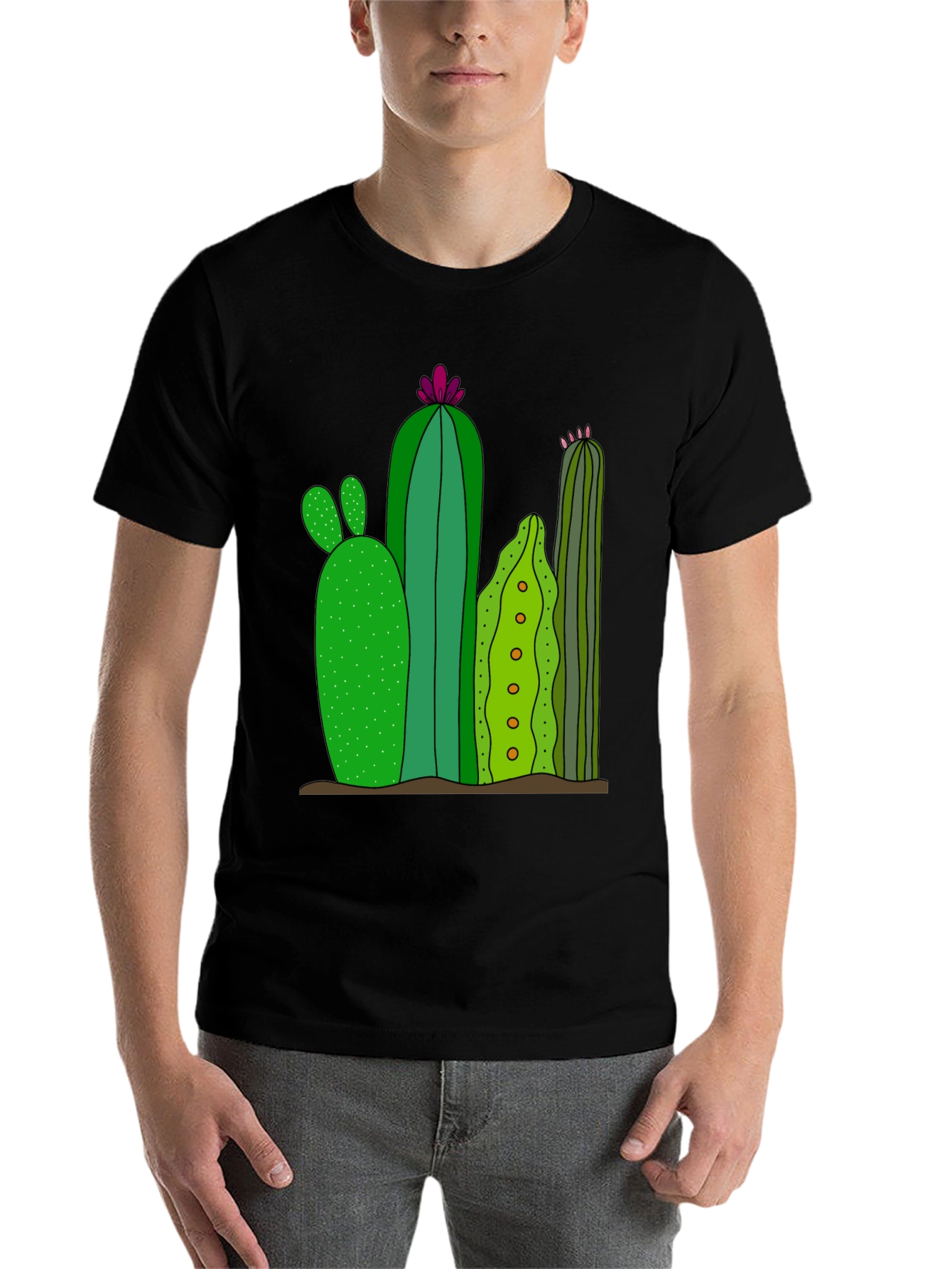 Cactus Graphic Print T-Shirt