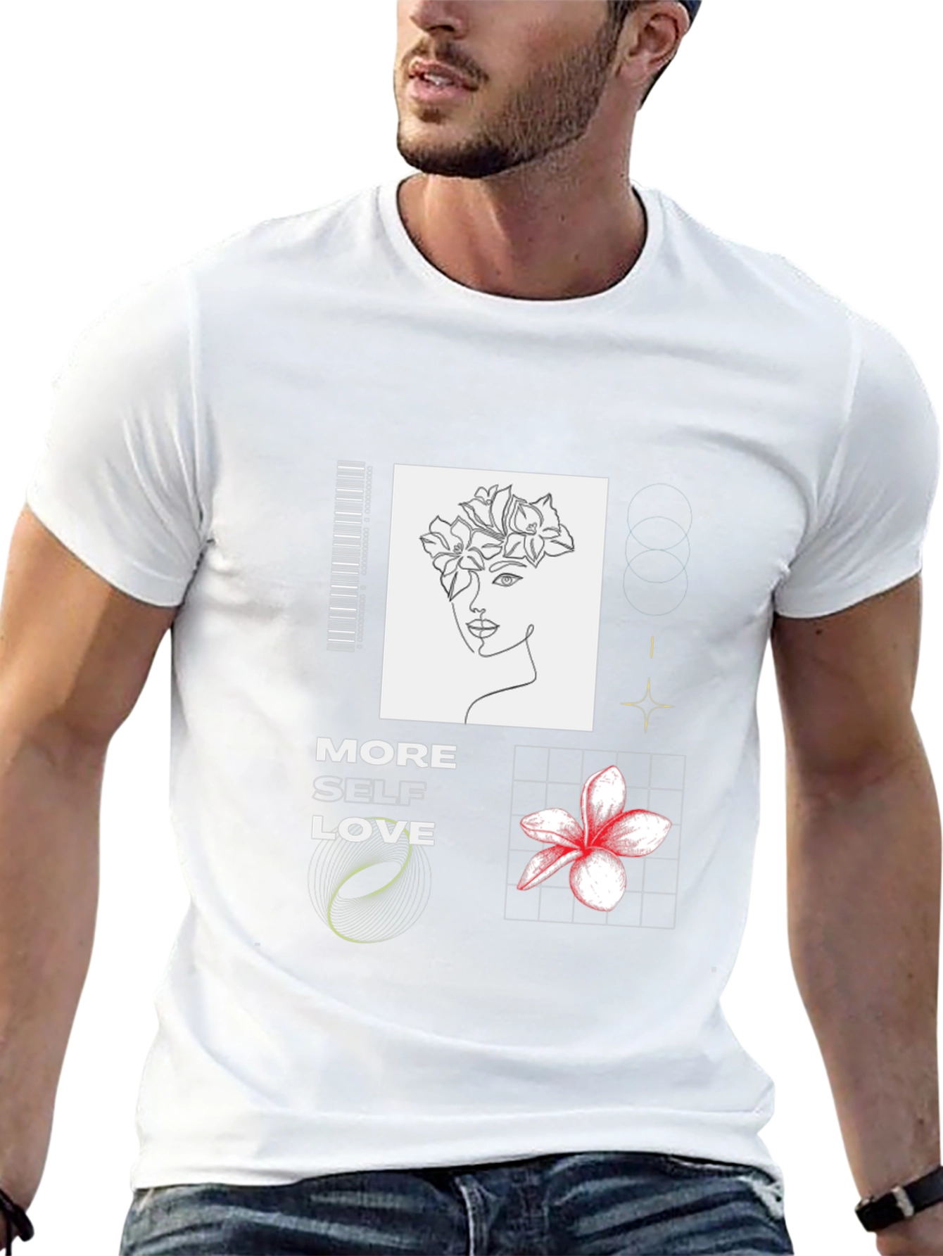 Modern Self-Love Black Graphic Tee