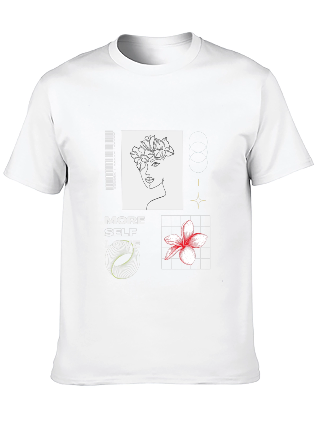 Modern Self-Love Black Graphic Tee