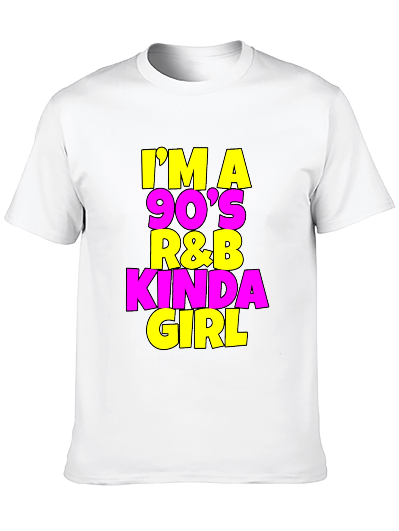90s R&B Kinda Girl Black T-Shirt