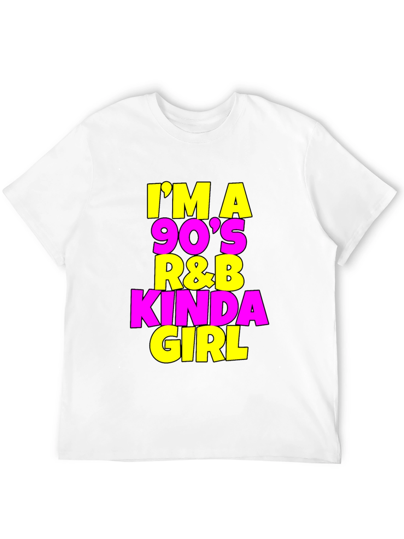 90s R&B Kinda Girl Black T-Shirt