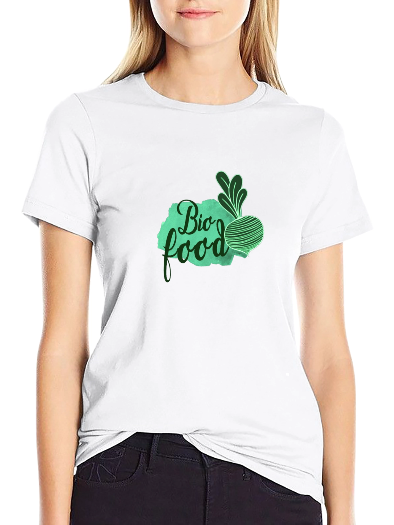 Bio Food Graphic Tee - Eco-Friendly Style