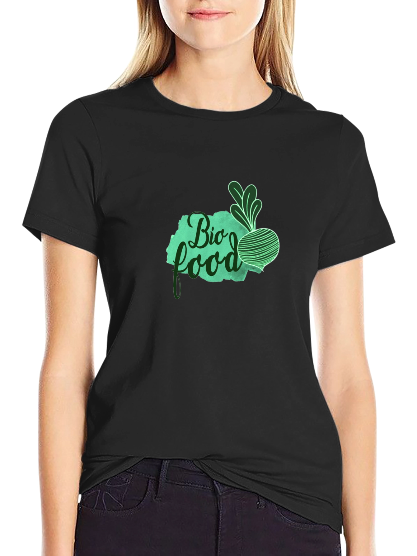Bio Food Graphic Tee - Eco-Friendly Style