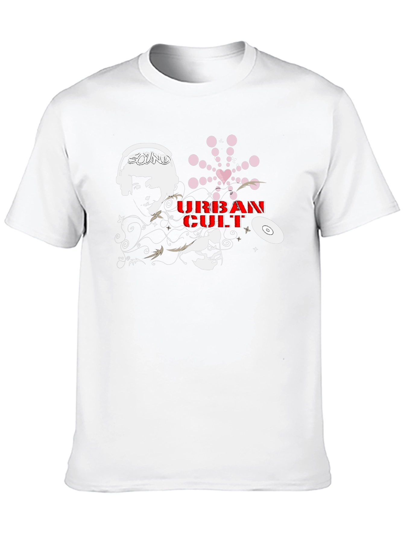 Urban Cult Graphic Tee - Black Cotton