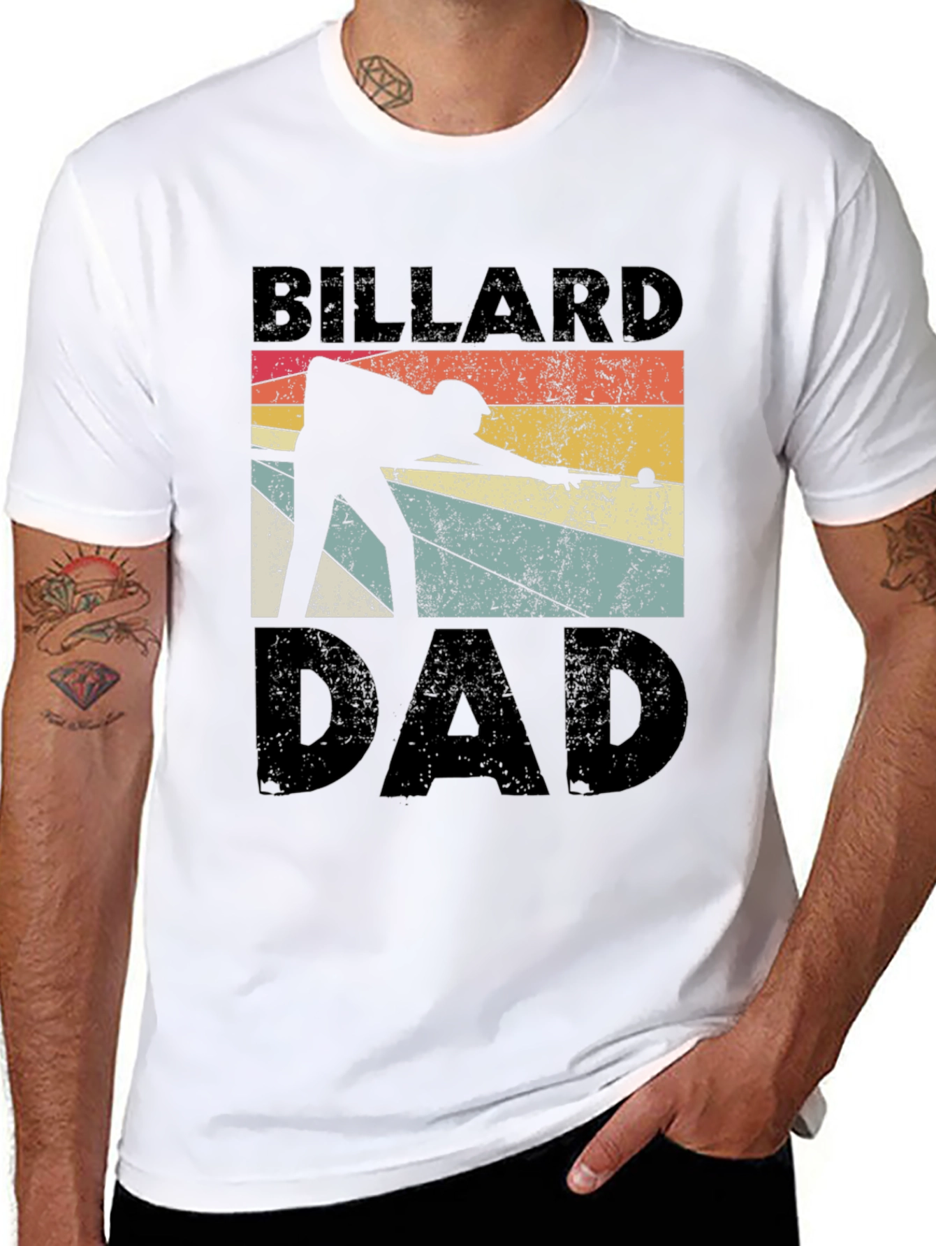Billiard Dad Graphic T-Shirt - Retro Style