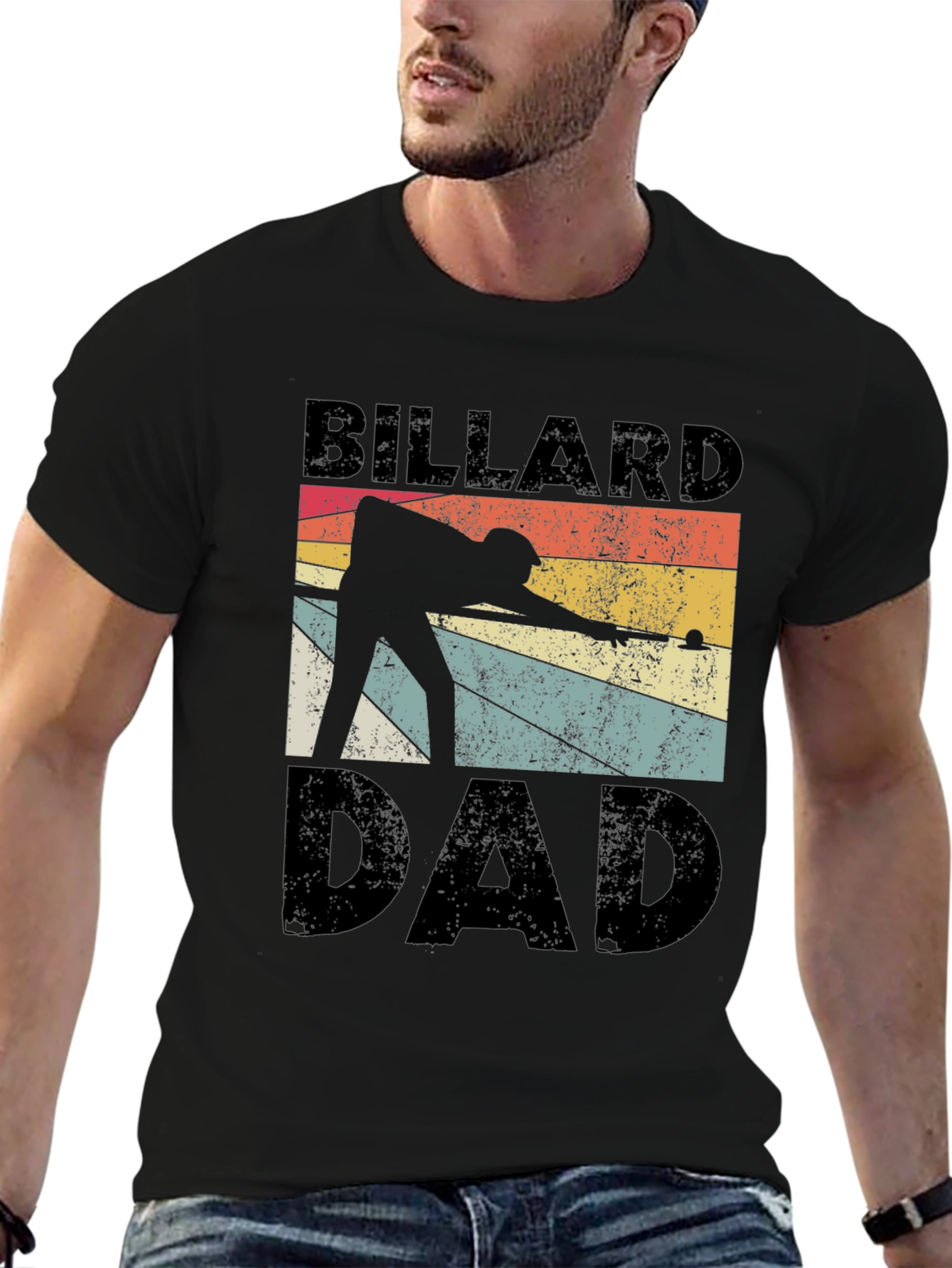 Billiard Dad Graphic T-Shirt - Retro Style