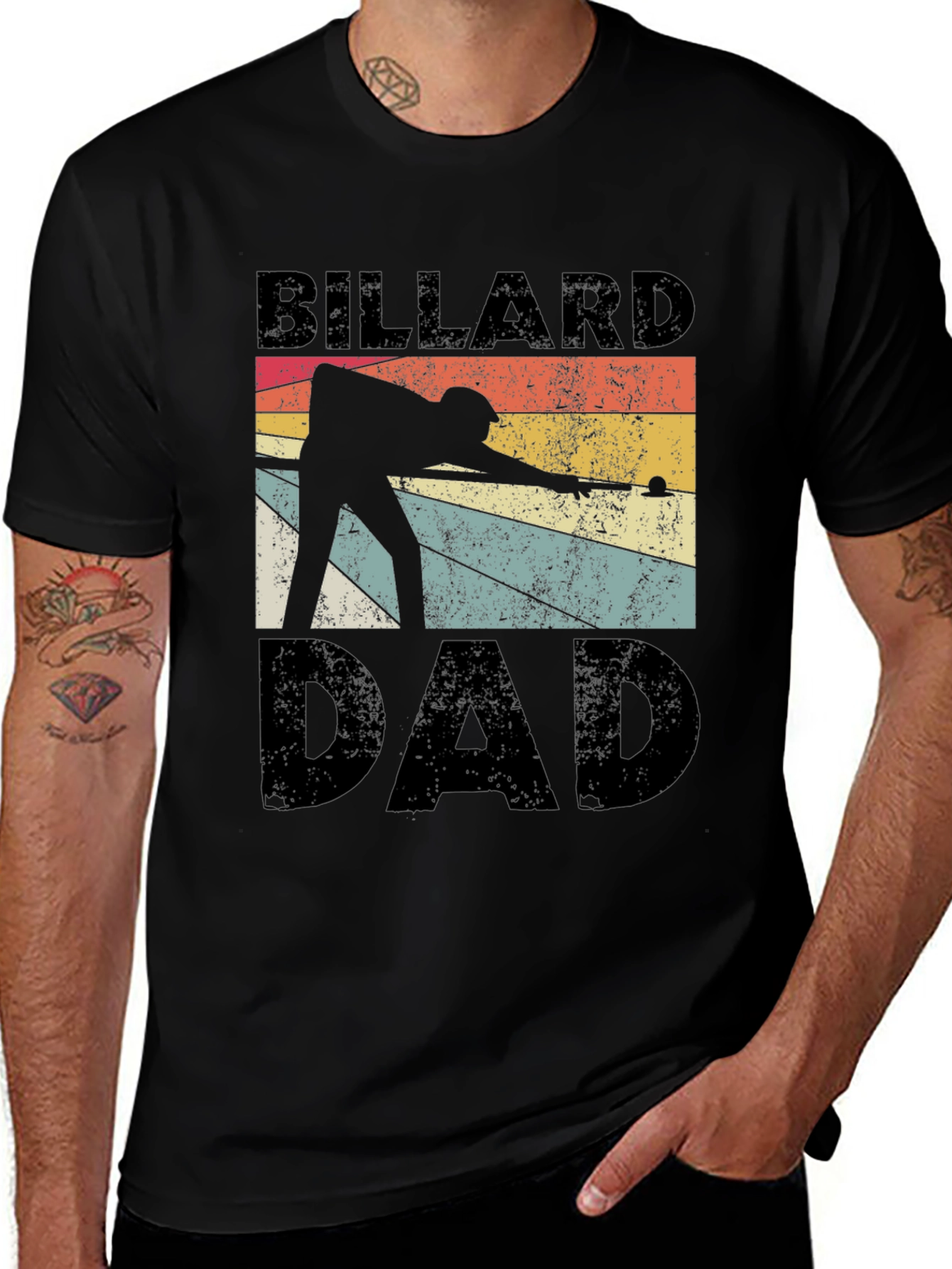 Billiard Dad Graphic T-Shirt - Retro Style