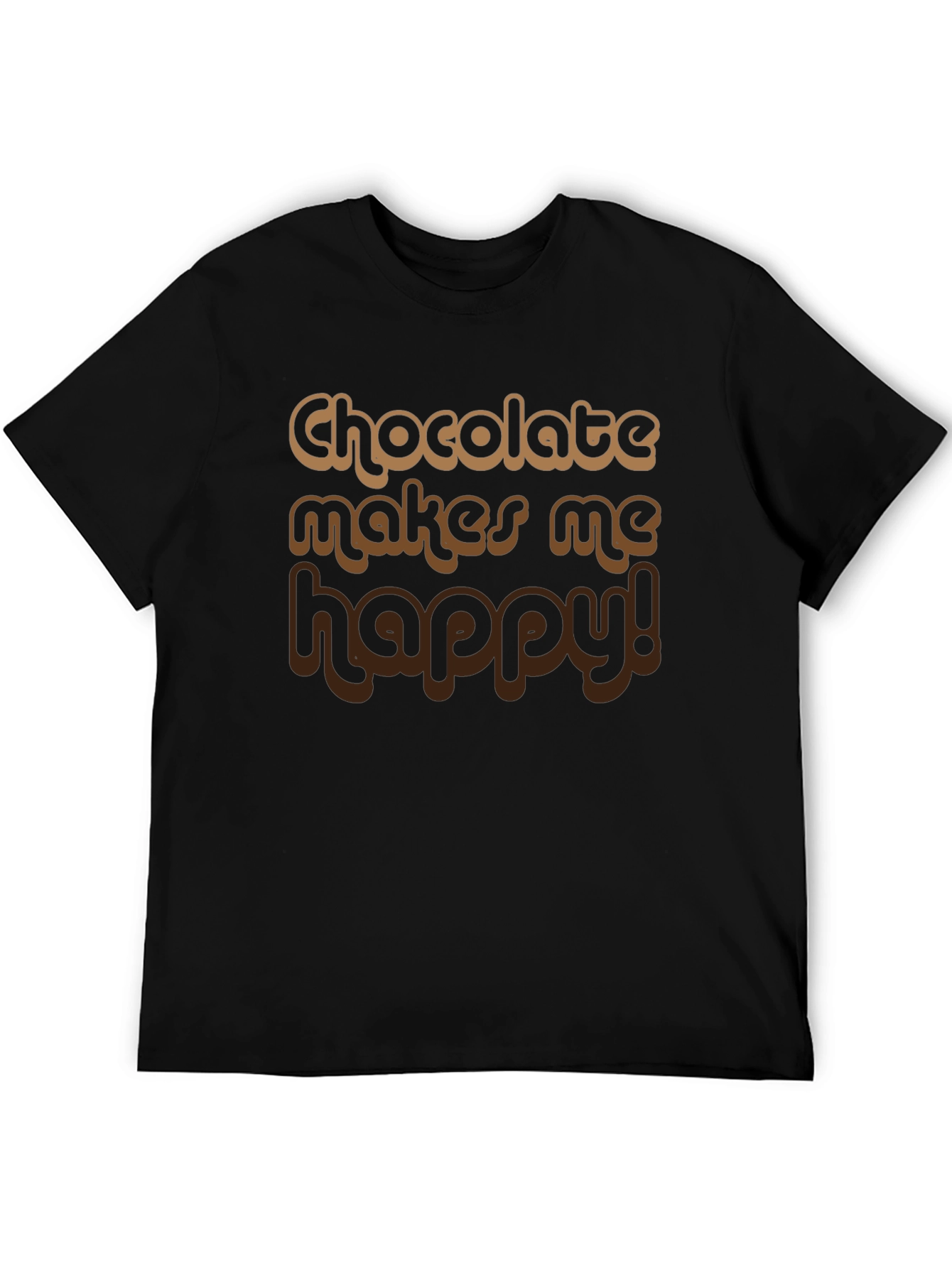 Chocolate Makes Me Happy Graphic Tee