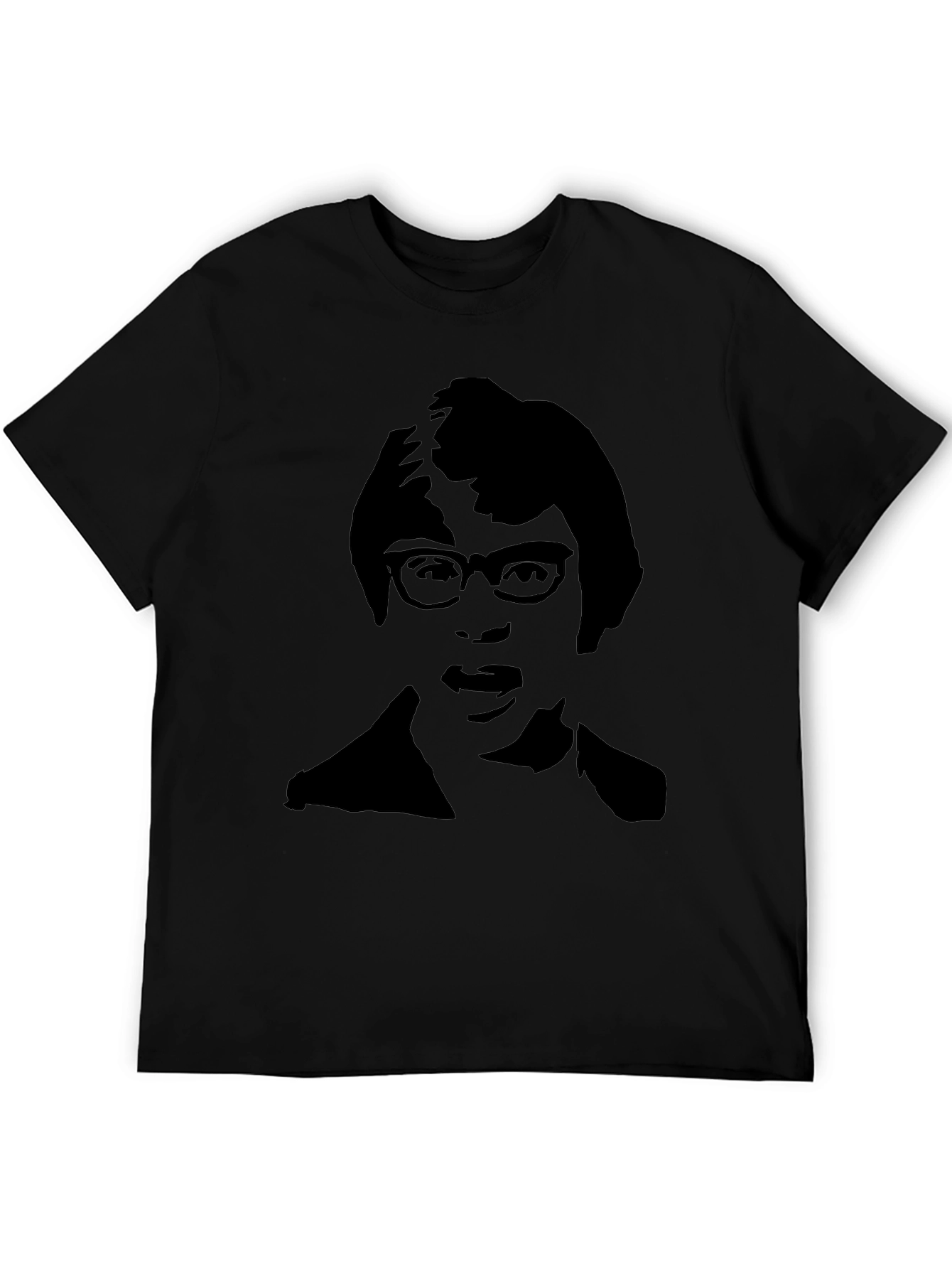 Black Austin Powers Silhouette Graphic Tee