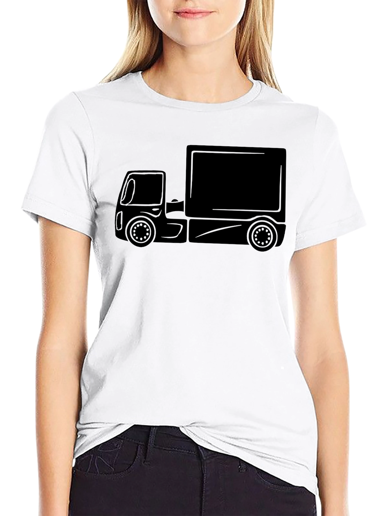 Black Truck Graphic Tee - Classic Design