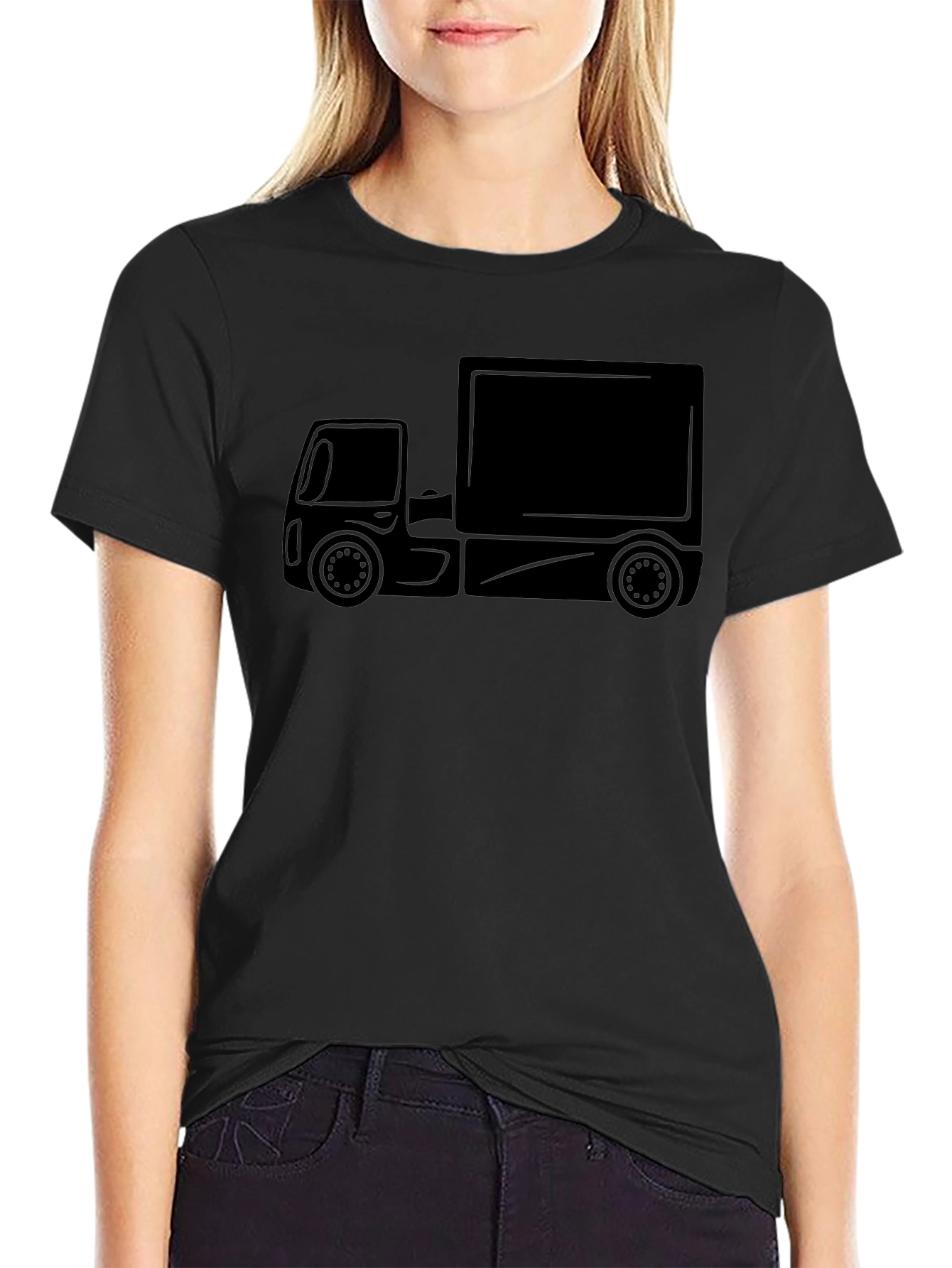 Black Truck Graphic Tee - Classic Design
