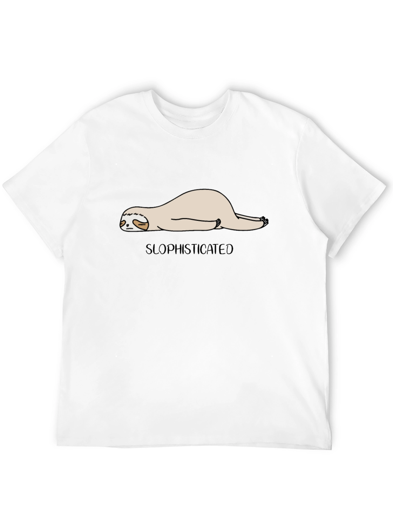 Slothisticated Black Graphic Tee
