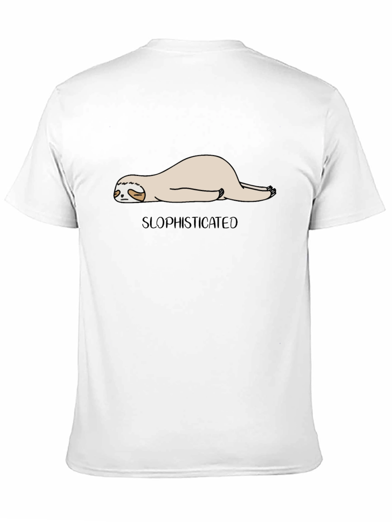 Slothisticated Black Graphic Tee